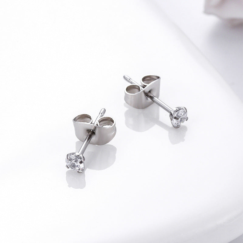 18K Gold Plated Cartilage Earrings Surgical Steel Tiny Stud Earrings with CZ Stones | Sleeper Earrings for Women | Perfect for Daily Wear, Gifts & Special Occasions