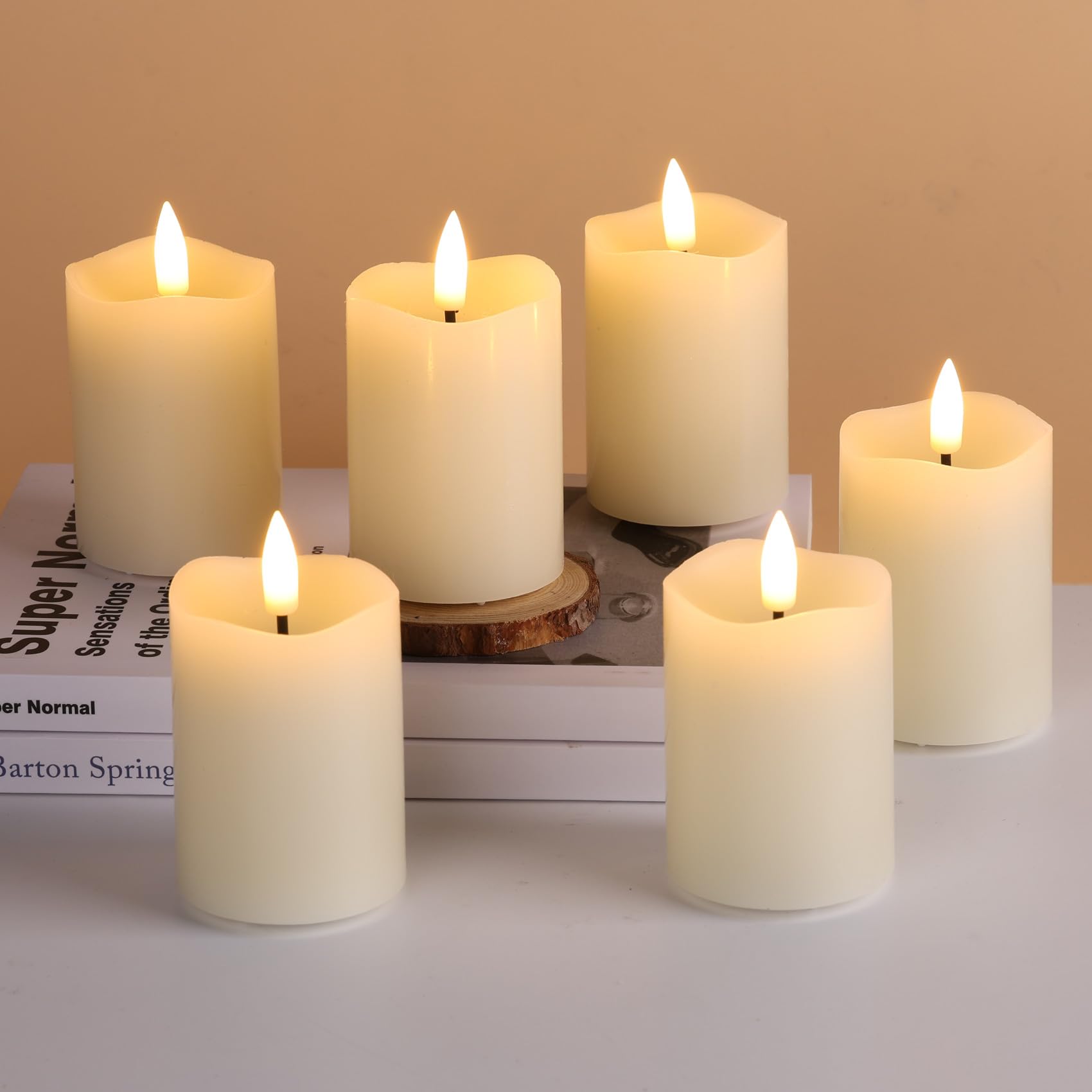 Flameless LED Votive Candles 6 Pack - 2