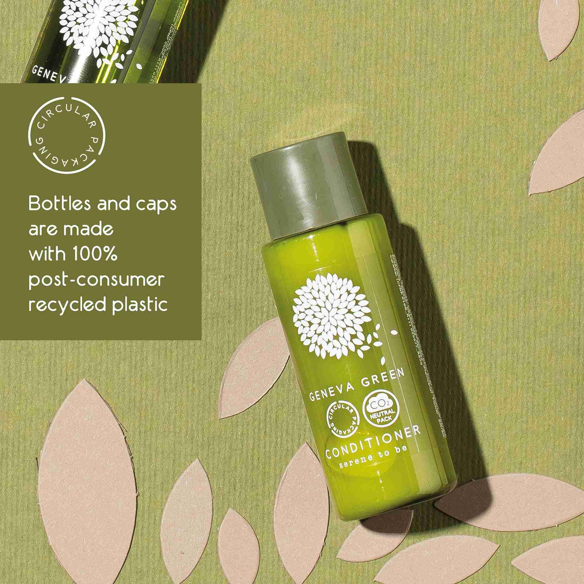 30ml Conditioner (300 Pack) - Eco-Friendly Recycled PET Bottles for Travel, Gym & Salon Use