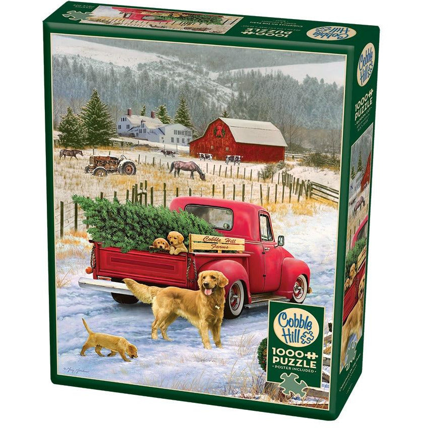 Christmas on the Farm PZ1000 - Festive Holiday Decor for Home, Office & Farmhouse - Perfect for Christmas Tree Ornaments, Mantel Decor & Seasonal Displays
