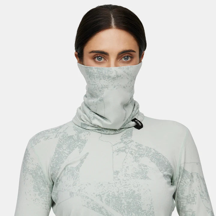 Le Bent Fractal Midweight Neck Gaiter 2025 - Breathable & UV Protection Face Cover for Outdoor Activities, Hiking, Cycling, and Winter Sports