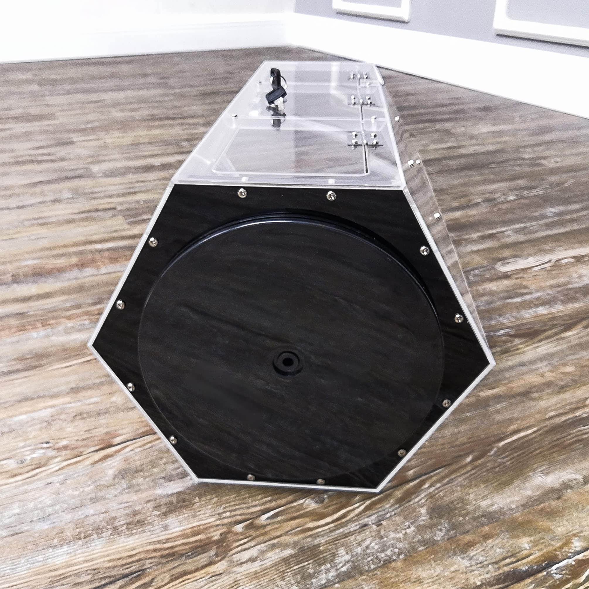 Clear Acrylic Spinning Display Case 12