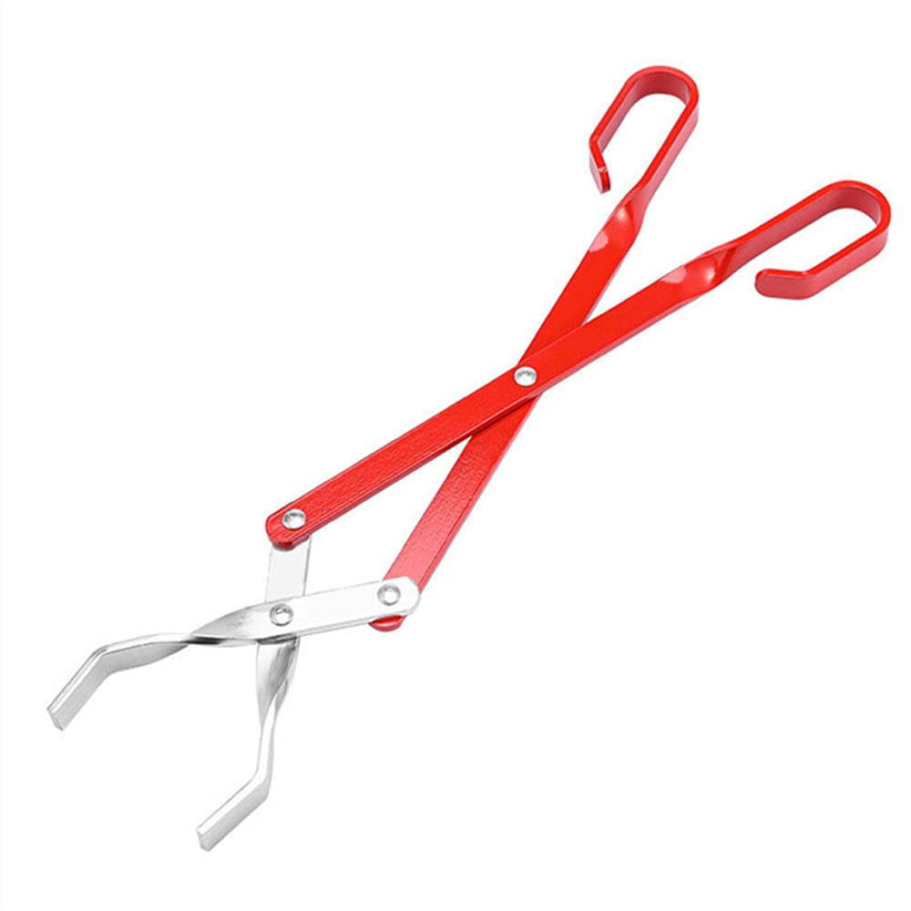 Fireplace Tongs Set of 2 - Heavy Duty Fire Pit Tools for Camping, BBQ, Grill & Outdoor Fireplace - Perfect for Marshmallow Roasting, Log Adjusting & Ash Cleaning