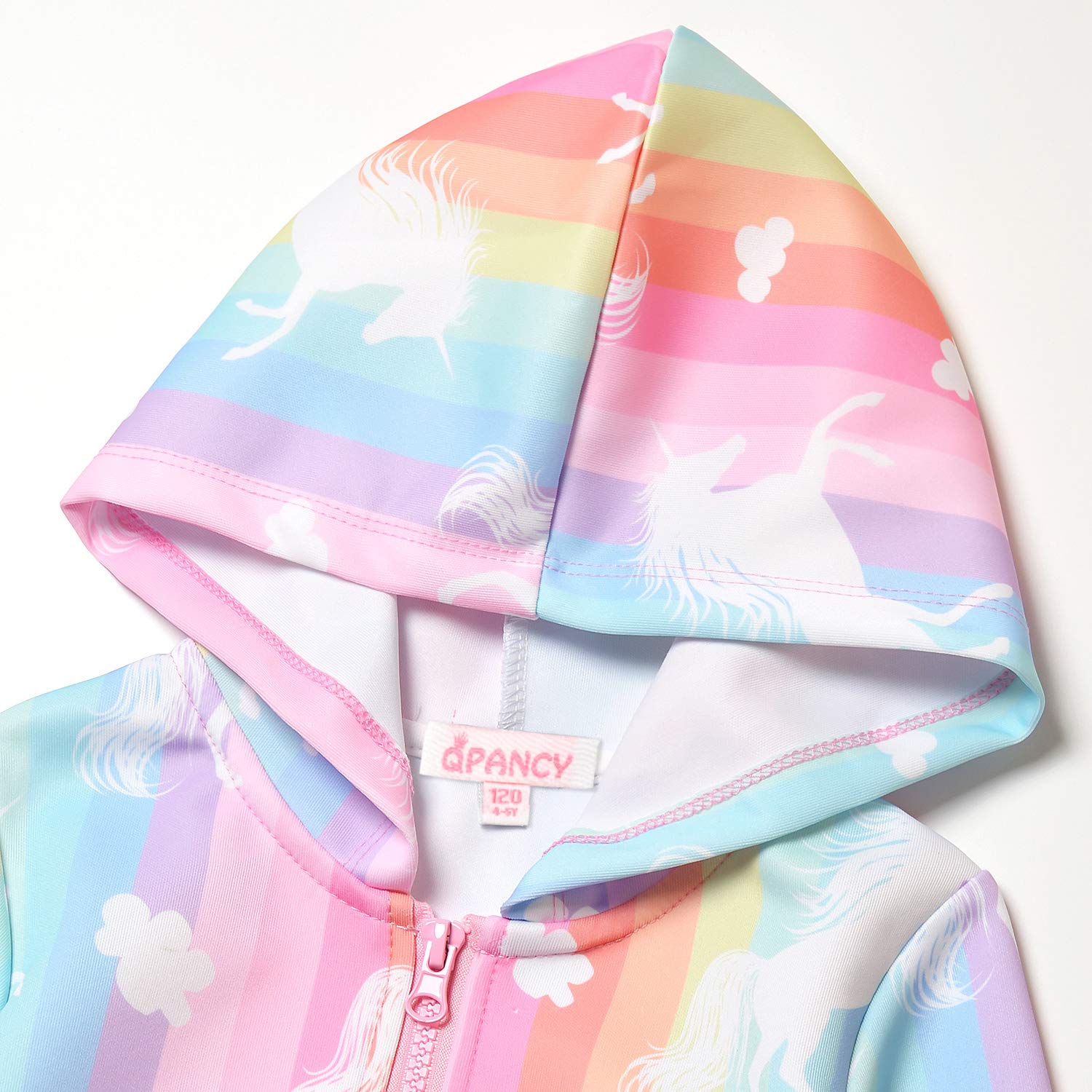**Girls Unicorn Hoodie with Zipper & Pockets - Cute Zip Up Sweatshirt for Kids - Perfect for School, Playdates & Outdoor Activities**