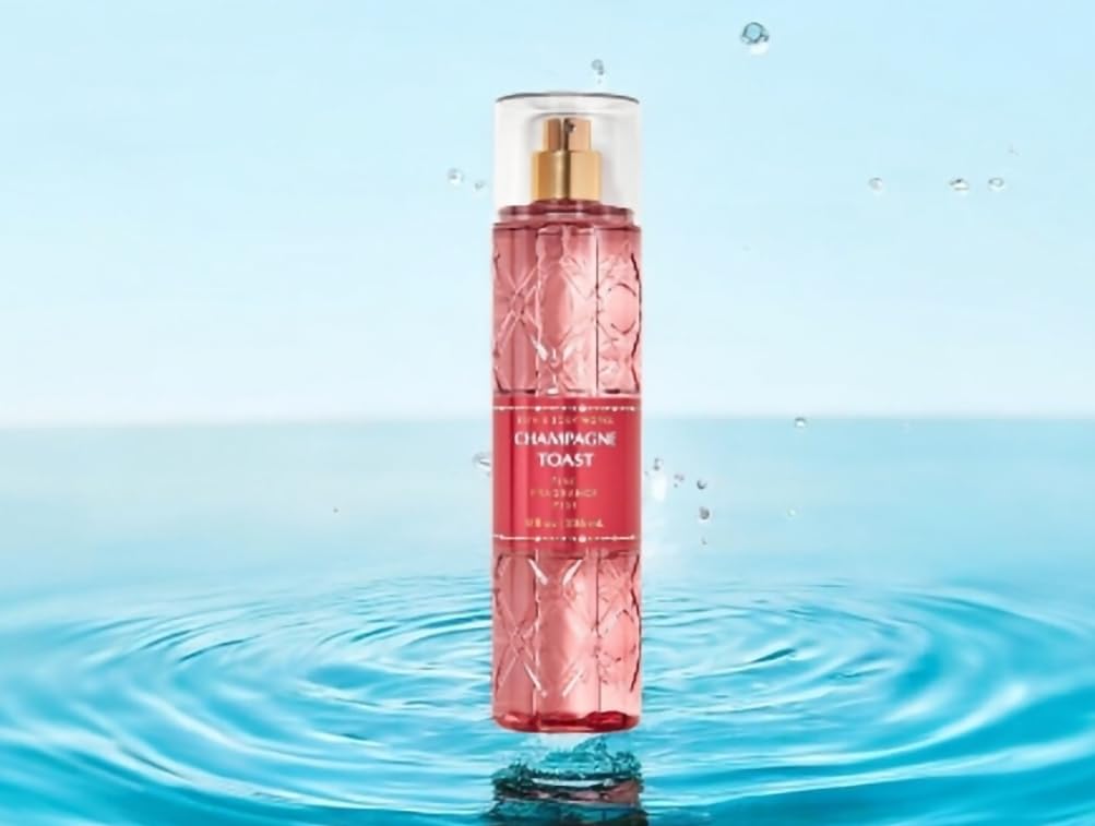 Champagne Toast Fragrance Mist by Bath & Body Works - 8 fl oz (236 ml) for Women, Long-Lasting Body Spray - Perfect for Parties, Date Nights & Special Occasions