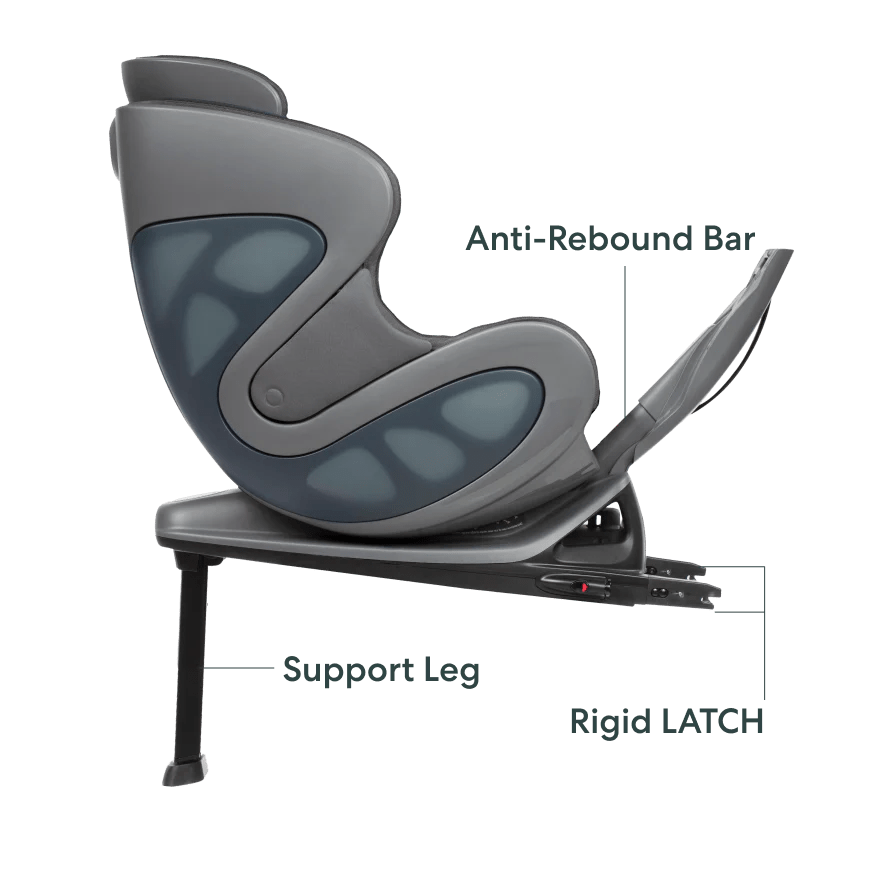 Babyark Convertible Car Seat with Base - 3-in-1 Rear Facing, Forward Facing & Booster for Infants to Toddlers - Safe & Comfortable for Travel, Shopping & Family Road Trips