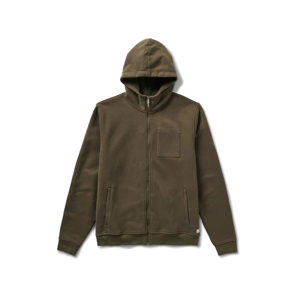 Vuori Men's Seaside Hoodie - Soft & Lightweight Pullover Hooded Sweatshirt for Running, Gym & Casual Wear | Oregano Green