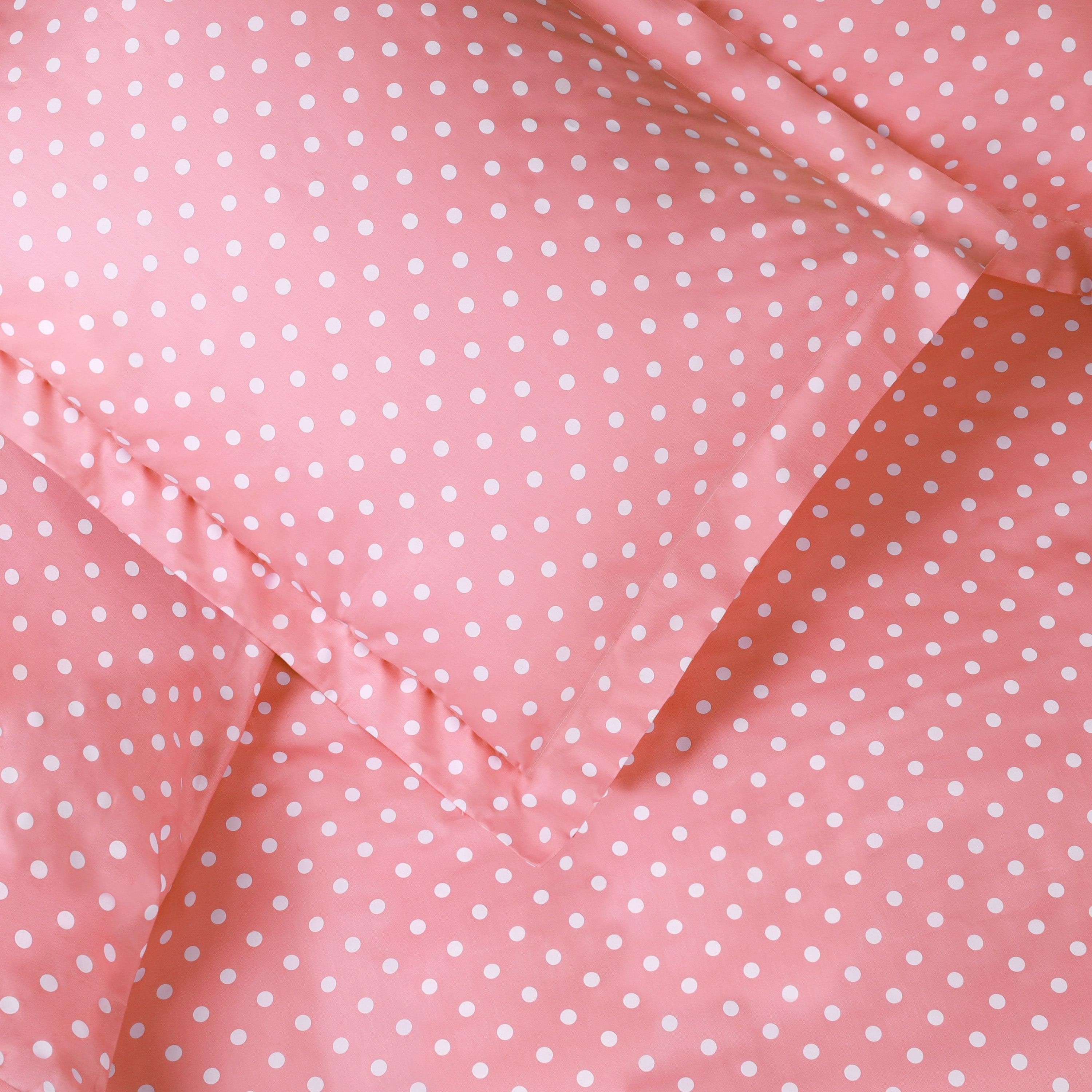 Premium 600 Thread Count Cotton Blend Polka Dot Duvet Cover Set - Soft & Breathable Bedding for Cozy Nights - Perfect for Master Bedroom, Guest Room & Dorm Decor
