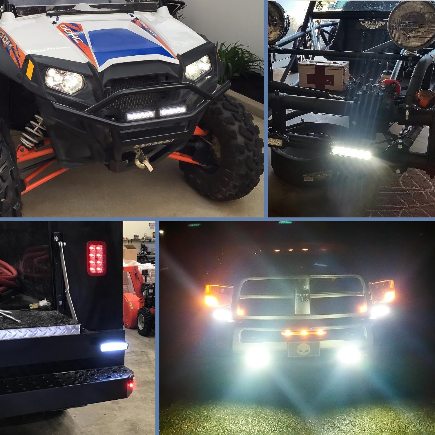 Nilight 15019S-B 18W LED Light Bar 2 Pack - Spot Driving Fog Lights for Off Road, SUV, Jeep, Boat & Work Lights | Durable & Waterproof | 2 Year Warranty | Perfect for Night Driving, Camping & Outdoor Adventures