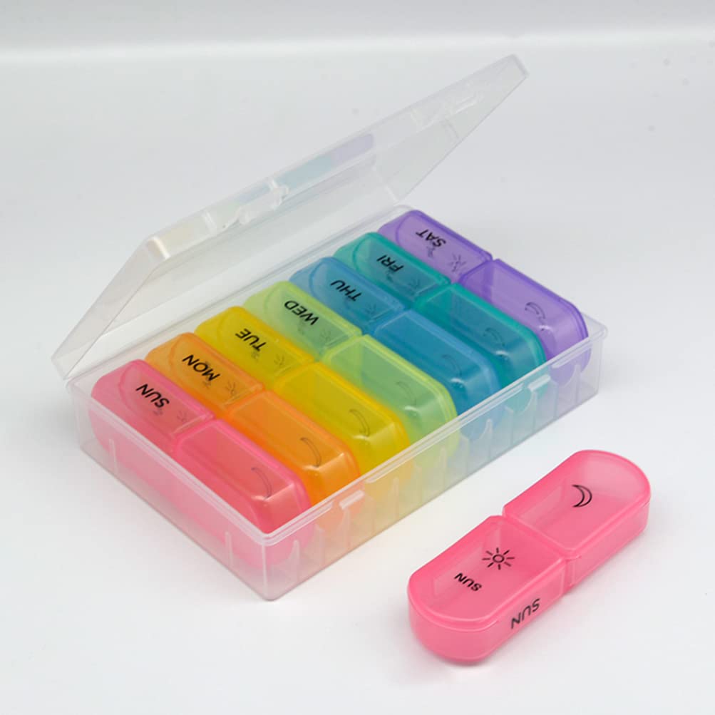 Portable Mini Pill Organizer Case - Small Medicine Storage Container for Travel, Purse & Daily Use - Compact Outdoor & Indoor Medication Holder