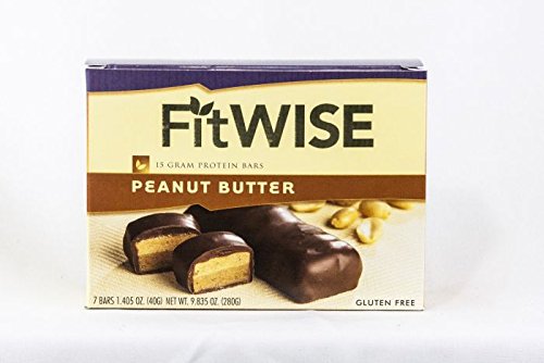 Fit Wise Peanut Butter Protein Bar - High Protein, Low Carb, Keto Friendly Snack for Weight Loss & Muscle Building - Perfect for Gym, Hiking & On-the-Go Nutrition