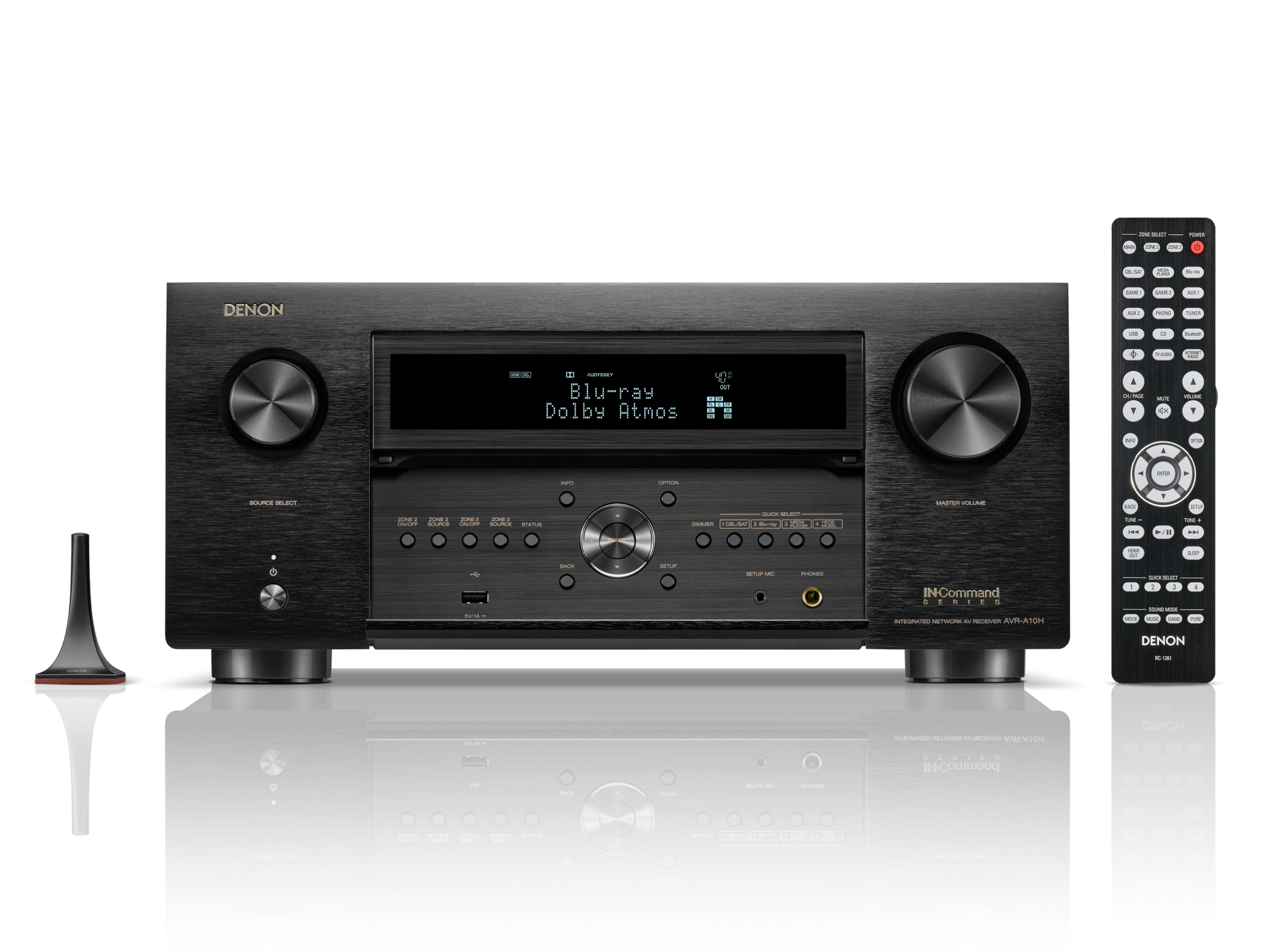 Denon AVR-A10H 13.4 Channel 8K Ultra HD AV Receiver with HEOS | 150W per Channel | Dolby Atmos | Home Theater System | Perfect for Movie Nights & Gaming Setup