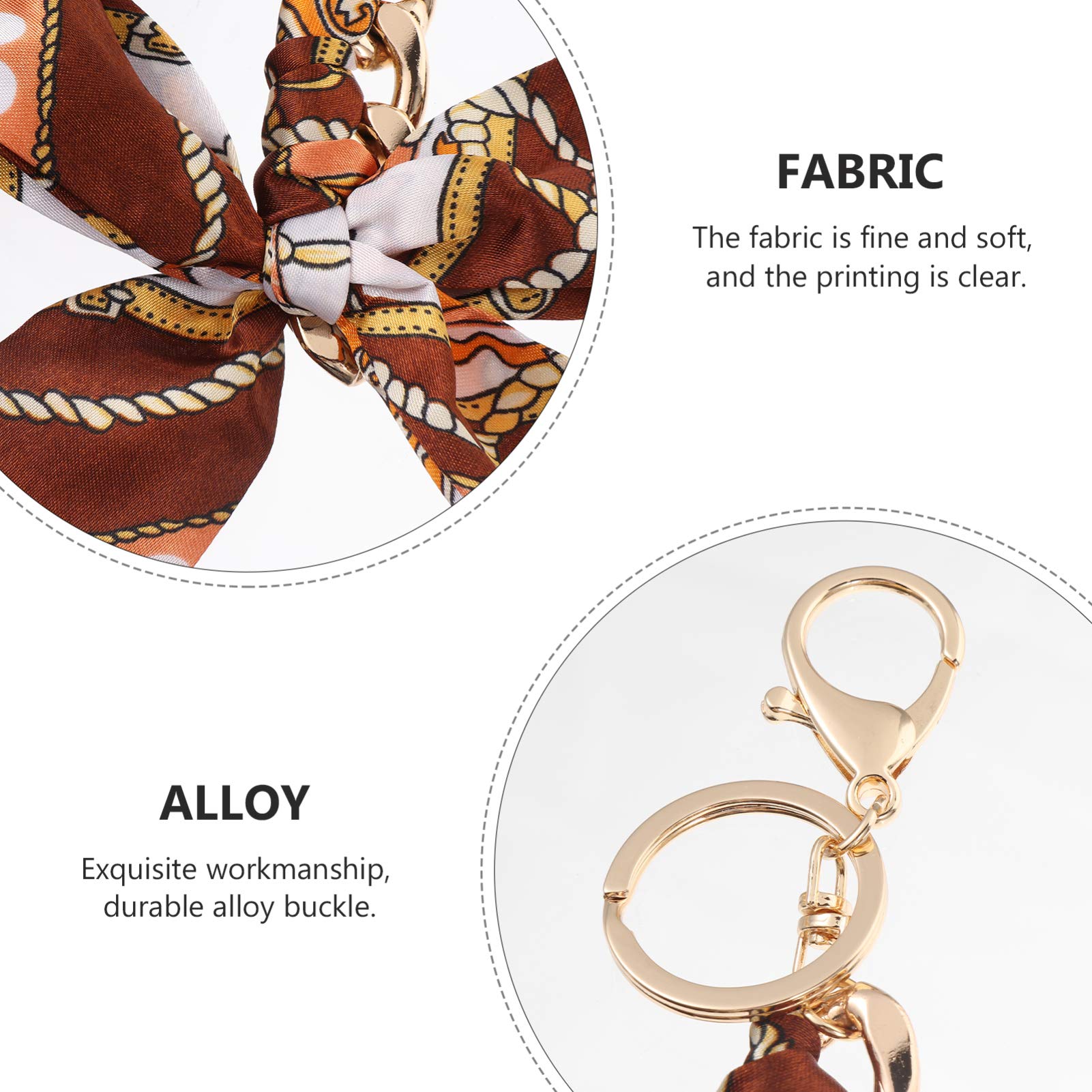 OSALADI Bowknot Silk Ribbon Keychain - Elegant Handbag Handle Decor for Purse, Tote & Shoulder Bags | Perfect Gift for Women, Fashion Accessory for Parties, Weddings & Daily Use