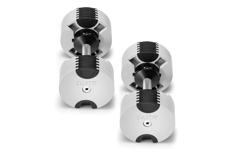 NÜOBELL 50lb Adjustable Dumbbells Set - Ash Color - Home Gym Equipment for Strength Training & Weight Lifting - Perfect for Small Spaces & Full-Body Workouts