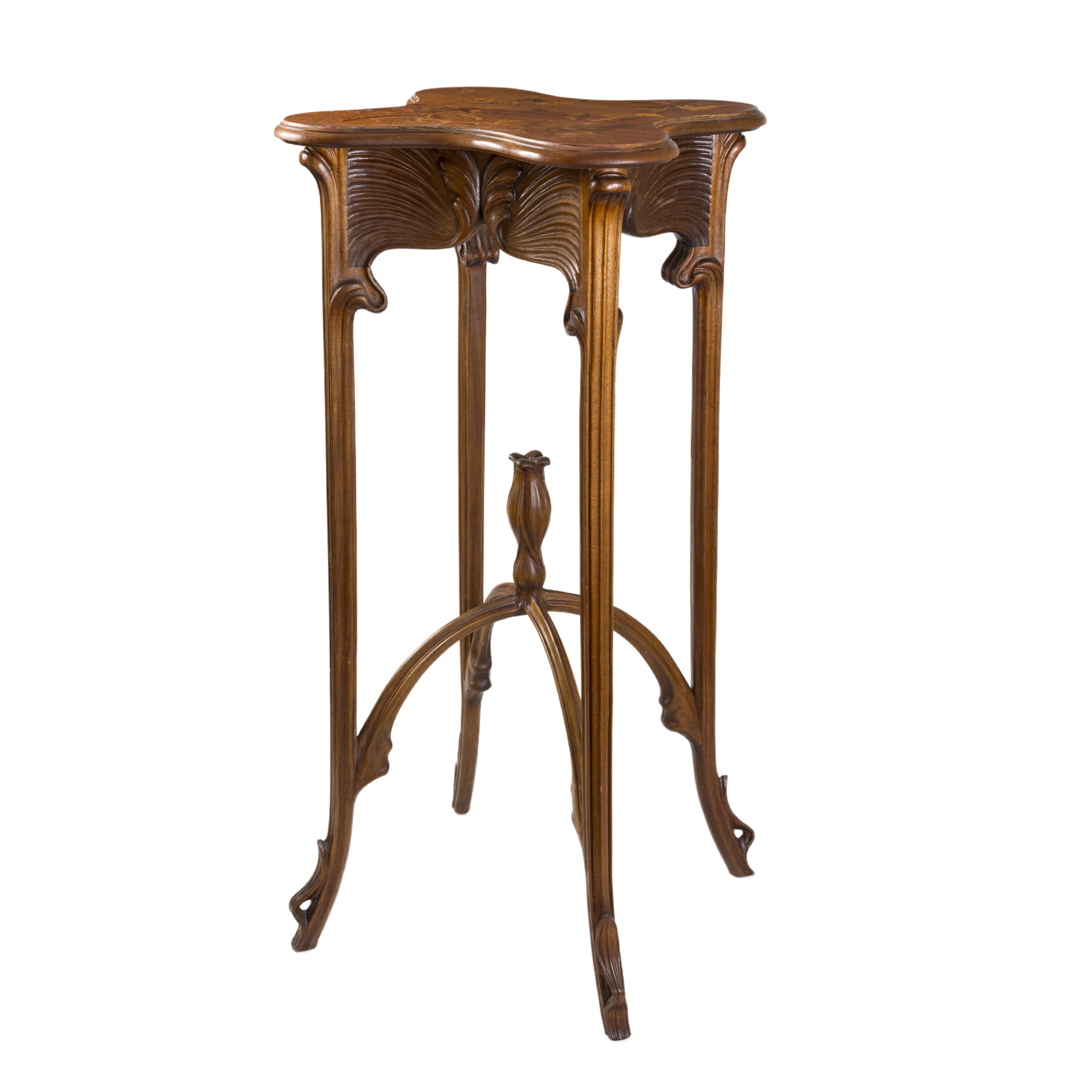 Emile Galle Wooden Banana Pedestal - Handcrafted Vintage Fruit Stand for Kitchen Countertop, Dining Table Decor & Fruit Display