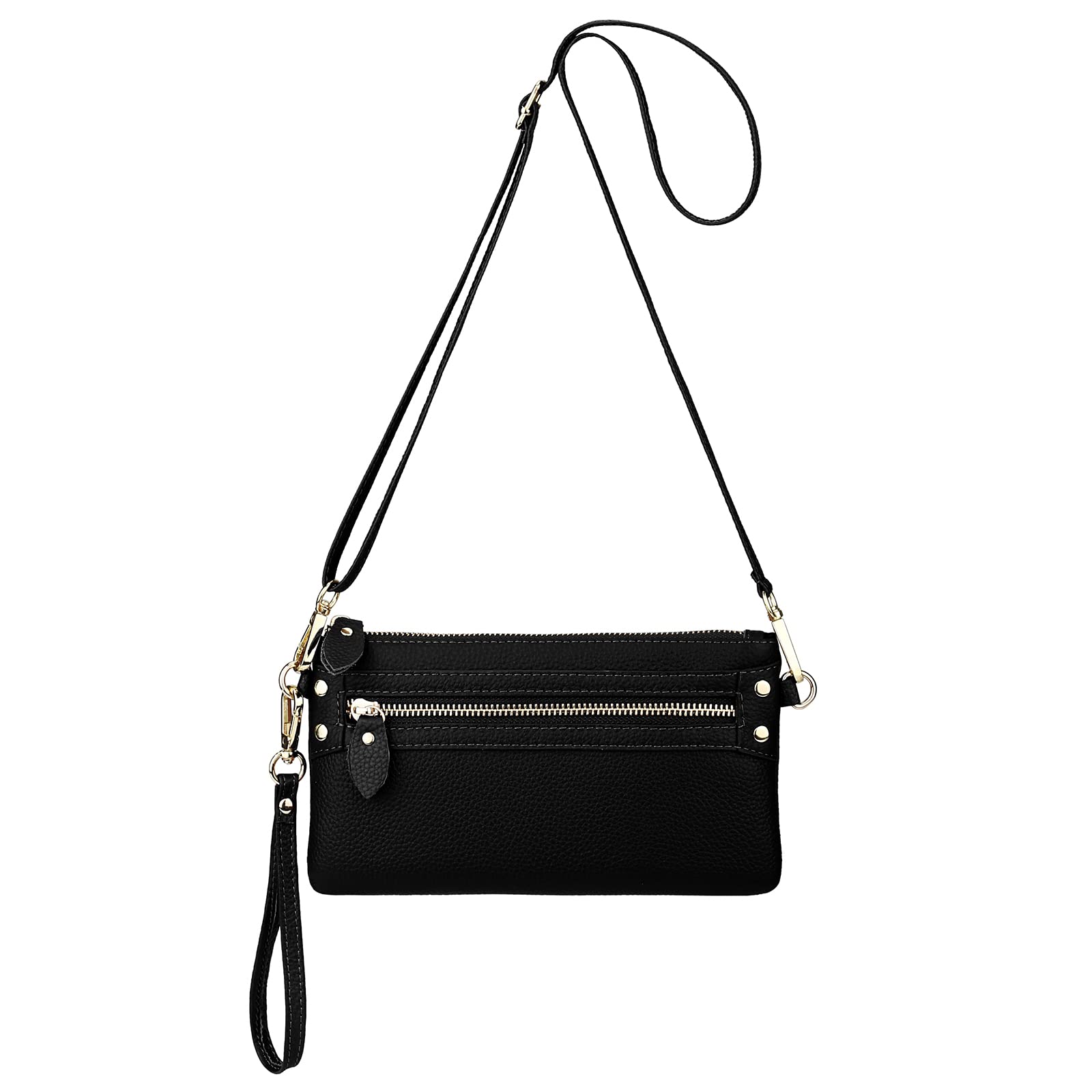YALUXE Genuine Leather Wristlet Purse for Women - Party & Evening Use