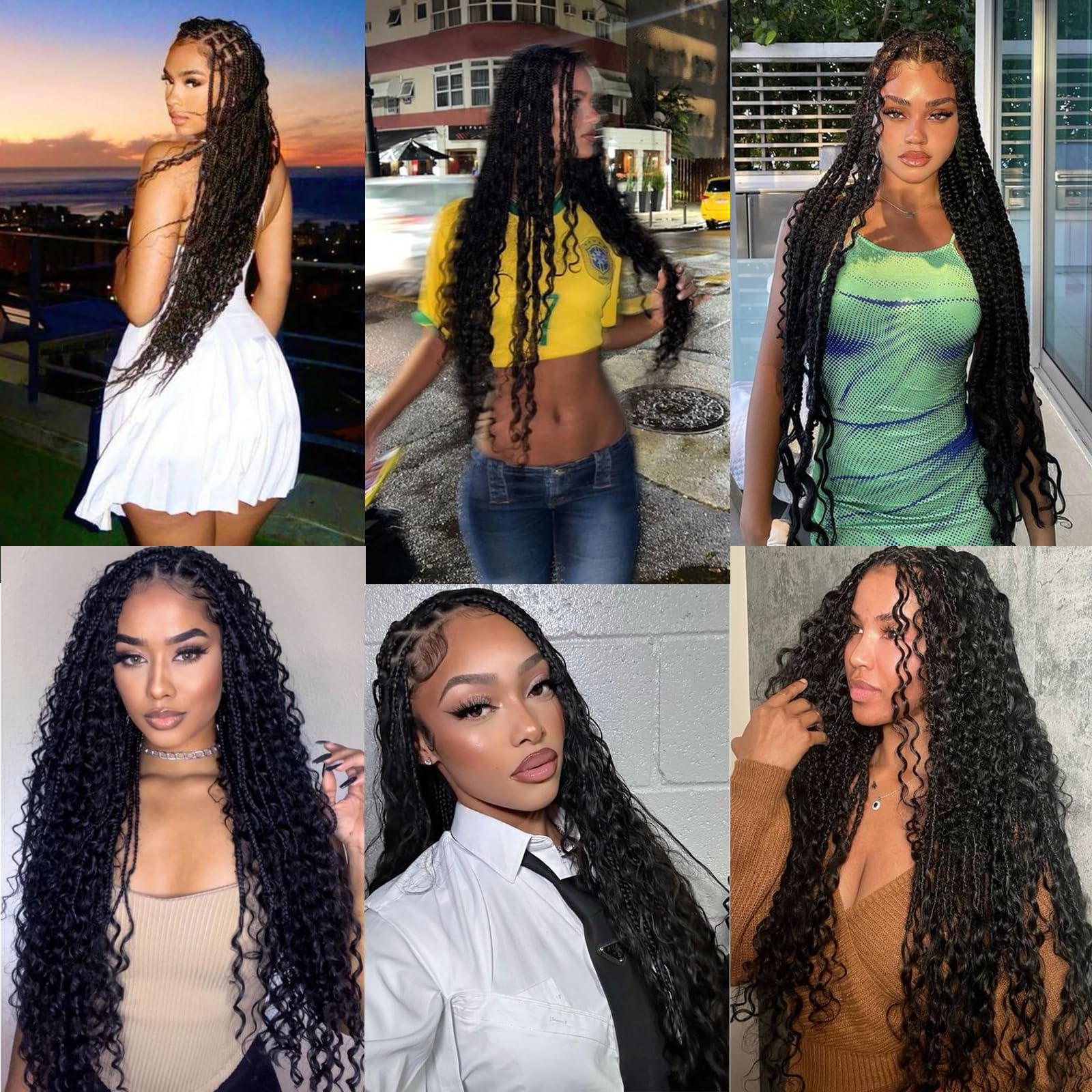 16A 20 Inch Deep Wave Bulk Human Hair for Braiding - 250g Brazilian Virgin Hair Extensions (5 Bundles/Pack) | No Weft Boho Curly Hair for Braids & Protective Styles - Perfect for Weddings, Parties & Everyday Wear