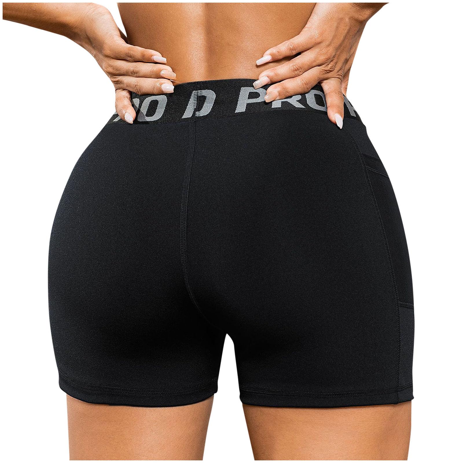 Women's High Waisted Biker Shorts - Stretchy Gym Yoga Running Workout Leggings with Pockets | Trendy Athletic Wear for Fitness, Cycling & Lounge