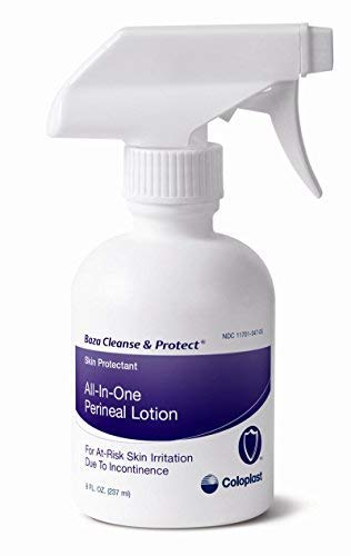 Coloplast 77121812 Perineal Lotion Baza Cleanse and Protect Lotion 8 Oz. Spray Bottle - Box of 12 | Gentle Skin Cleanser for Incontinence Care, Post-Surgical Hygiene & Daily Perineal Protection