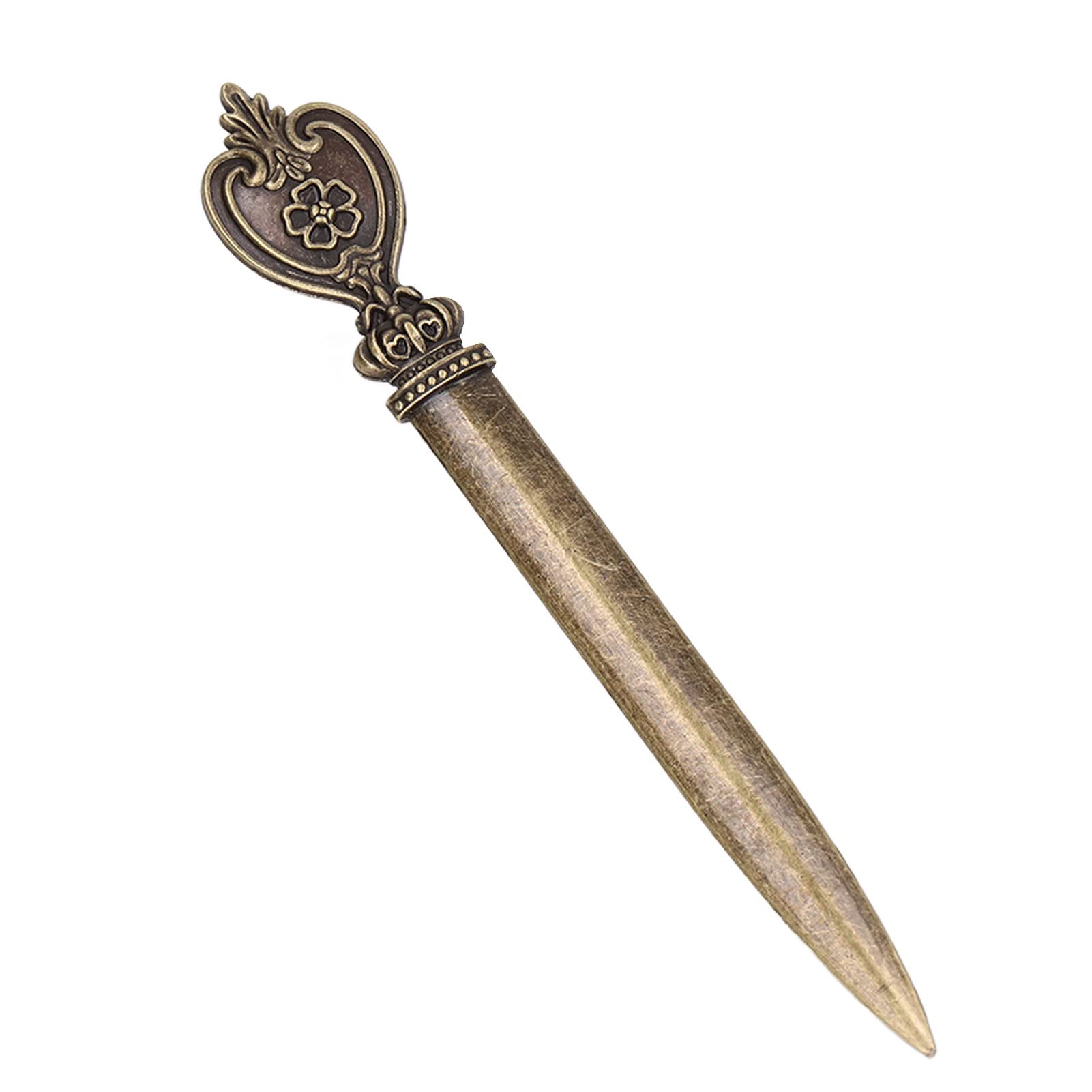 Vintage Metal Letter Opener - Premium Retro Envelope Slitter with Elegant Detailing, Lightweight Manual Mail Opener for Home & Office Use (Style 6) | Perfect for Opening Letters, Bills, and Invitations with Classic Charm