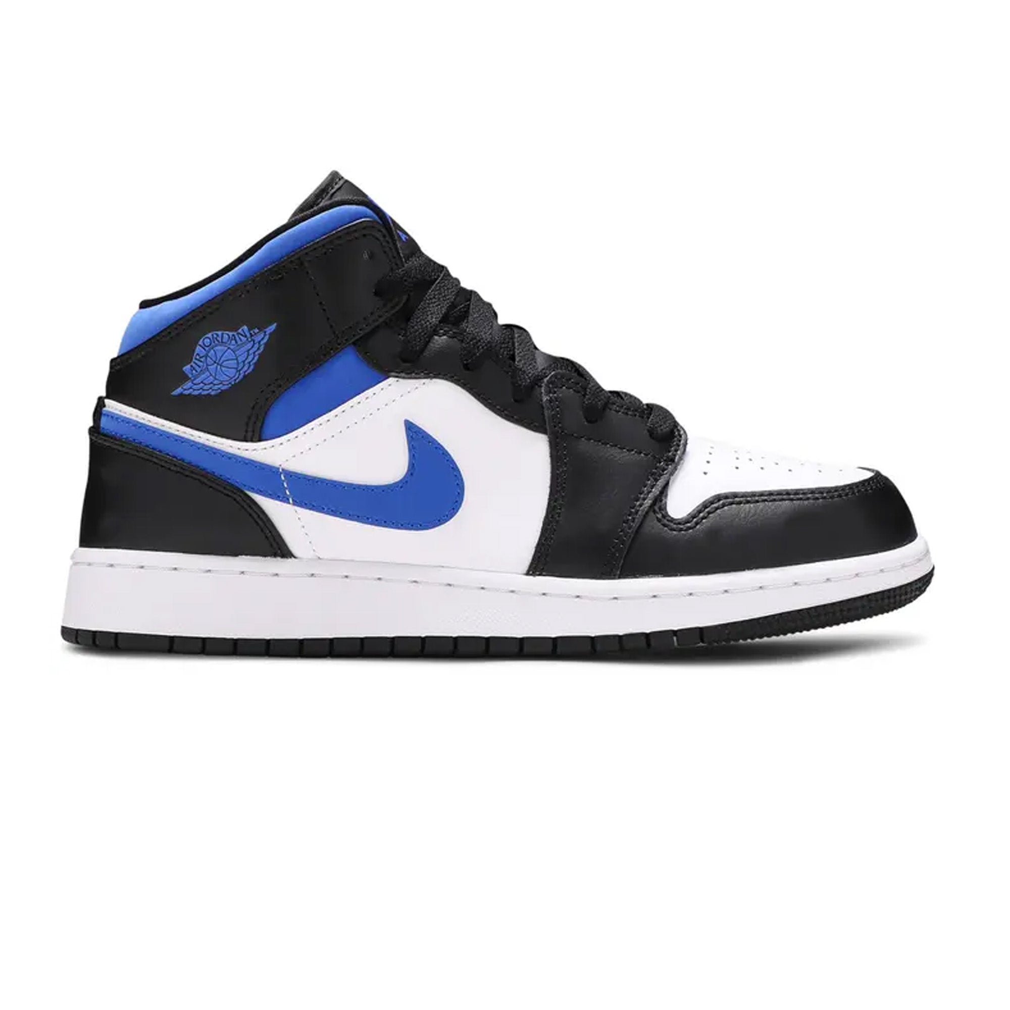 Air Jordan 1 Mid 'White Black Royal' GS Basketball Shoes for Kids - Stylish Sneakers for School, Sports & Casual Wear