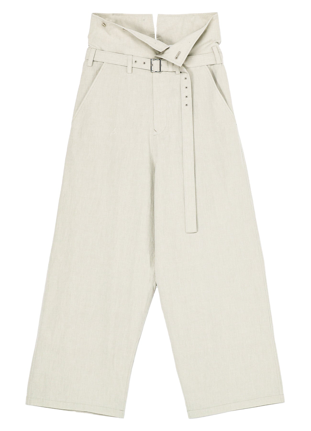 Premium Cotton Chambray High Waist Pants for Women - Comfortable & Stylish Casual Trousers for Work, Travel & Everyday Wear