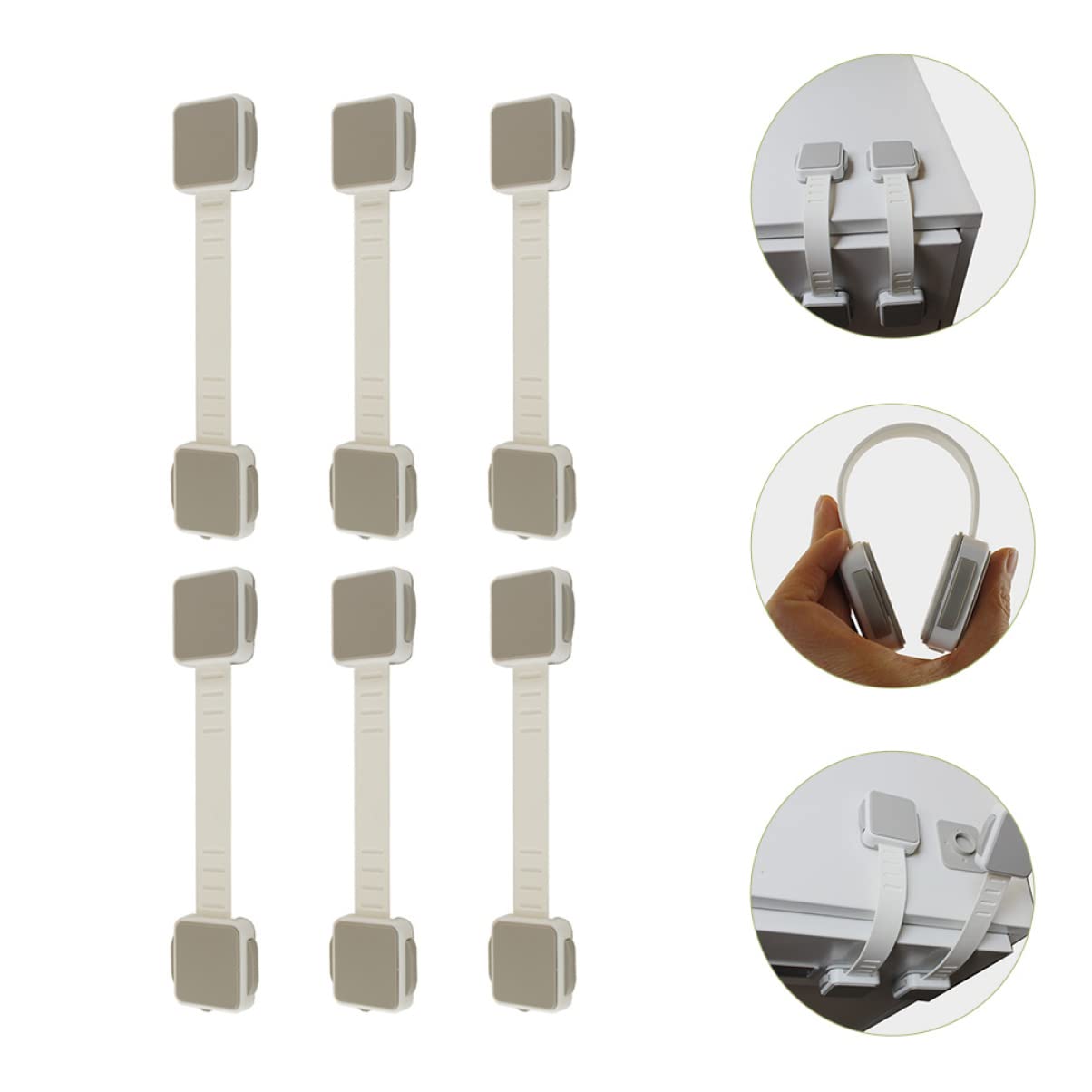 VICASKY 30-Pack Child Safety Locks for Refrigerator, Dishwasher & Drawers - Baby Proofing Cabinet Locks - Strong ABS Plastic - Perfect for Kitchen, Bathroom & Nursery Childproofing