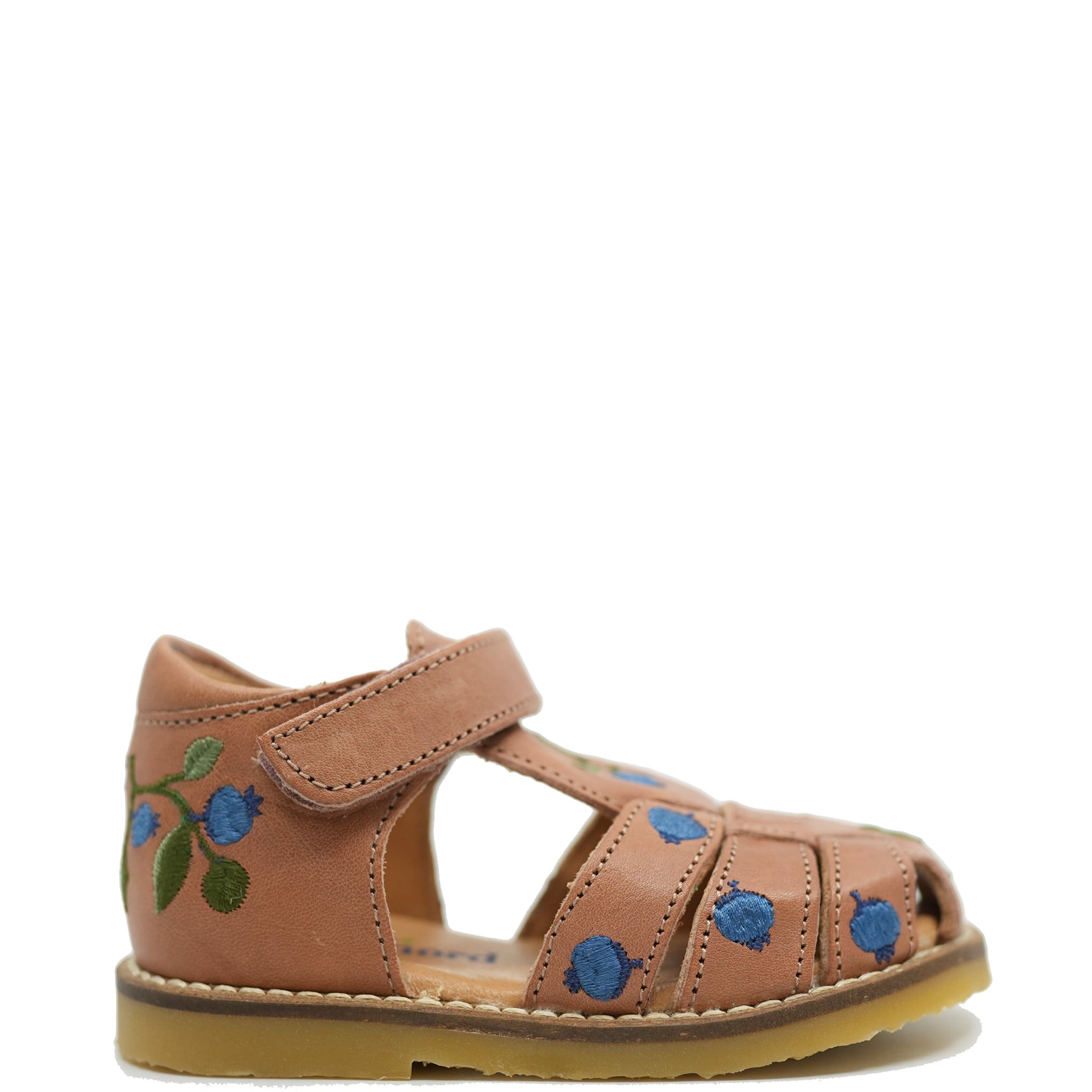 Petit Nord Blueberry Closed-Toe Velcro Sandals for Women - Comfortable Summer Walking Shoes with Adjustable Straps - Perfect for Beach, Pool, and Casual Outings