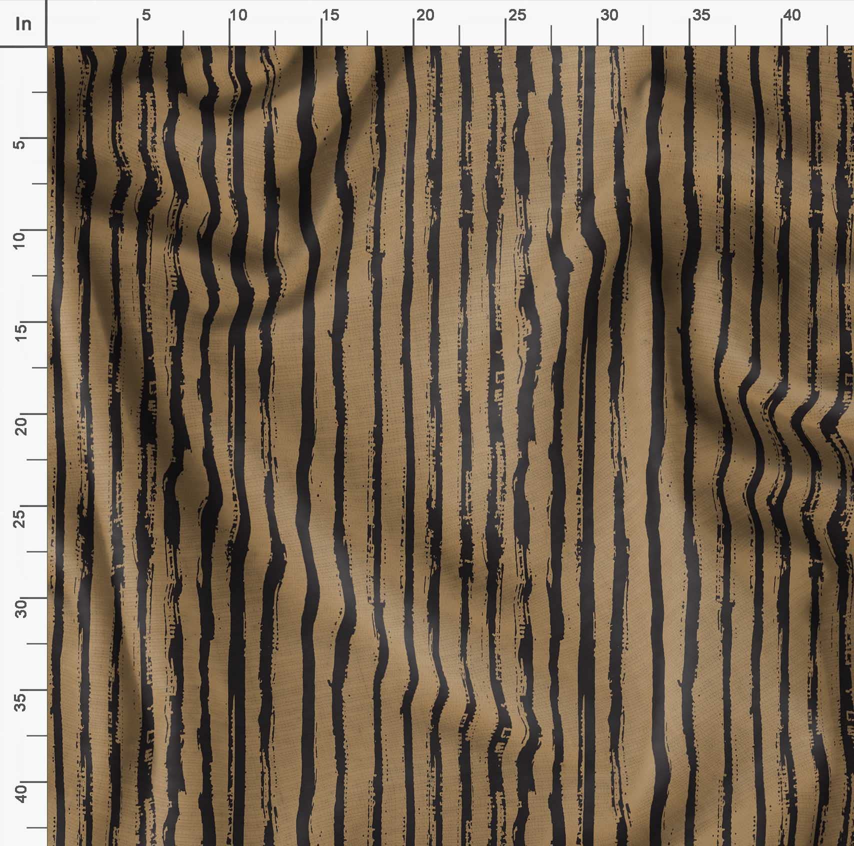 Soimoi Brown Polyester Crepe Fabric by The Yard - 42 Inch Wide Geometric Print Material for Dresses, Curtains & DIY Crafts - Lightweight Fashion & Home Decor Fabric