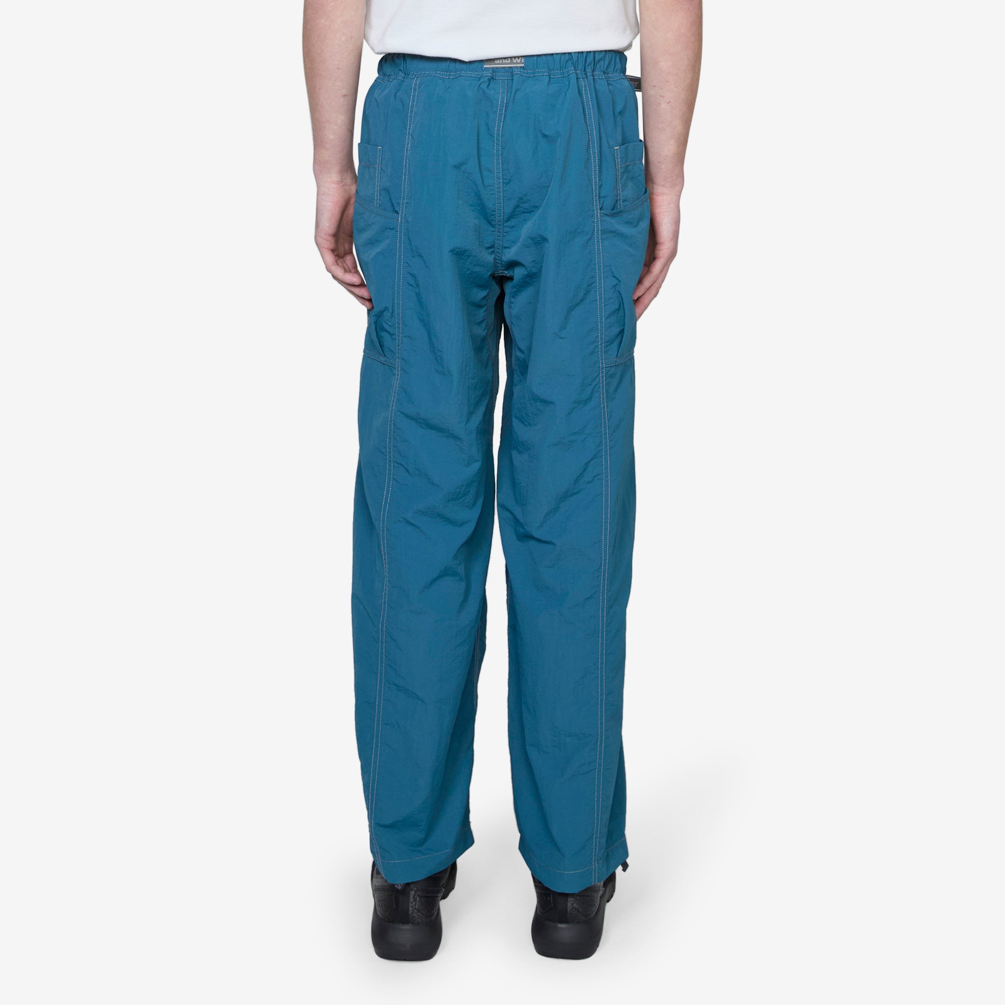 Stylish Crinkled Nylon Pants for Women - Trendy Blue Casual Trousers | Perfect for Travel, Work & Everyday Wear