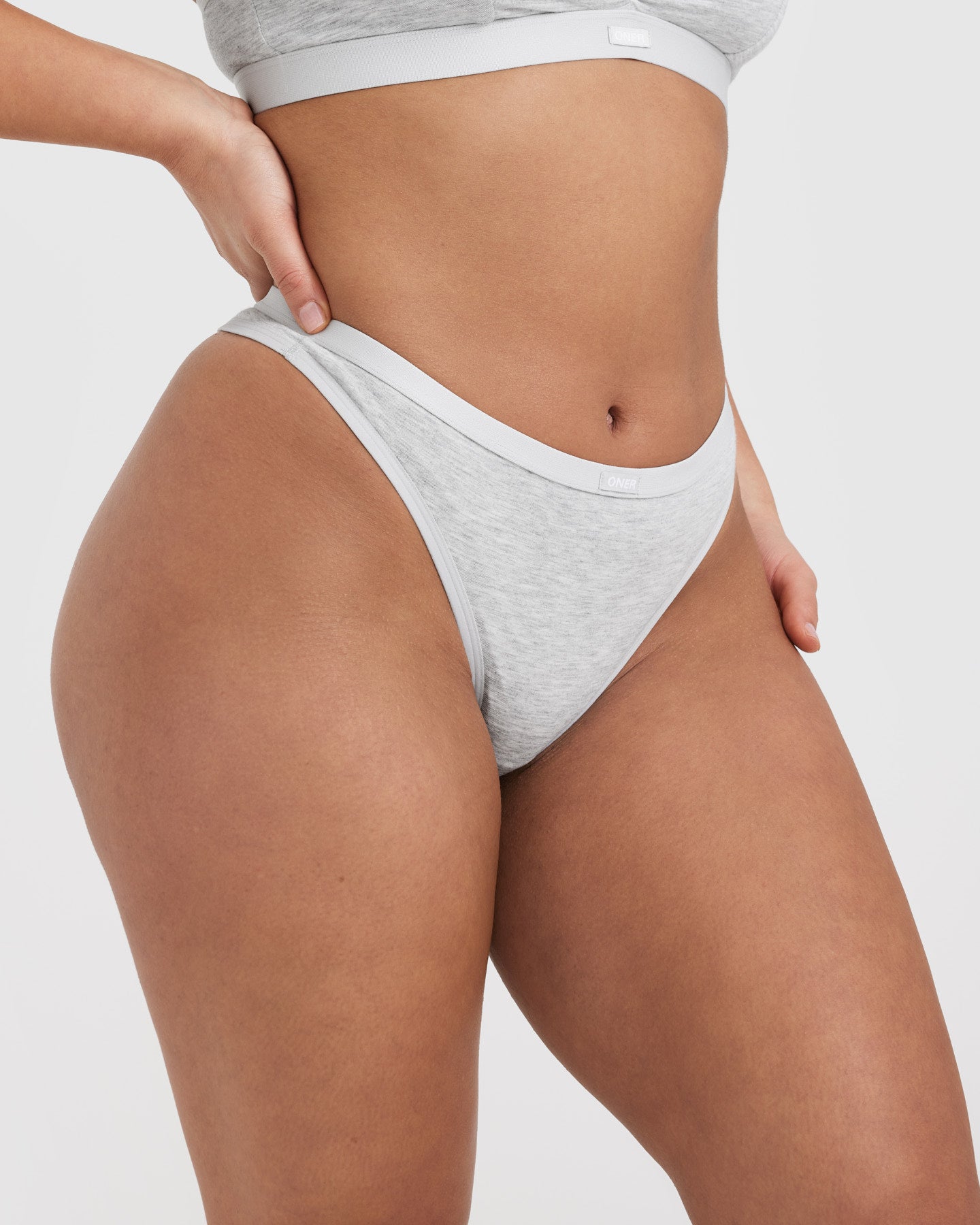 Soft Classic Thong | Grey Marl | Comfortable Women's Underwear | Perfect for Everyday Wear & Lounge