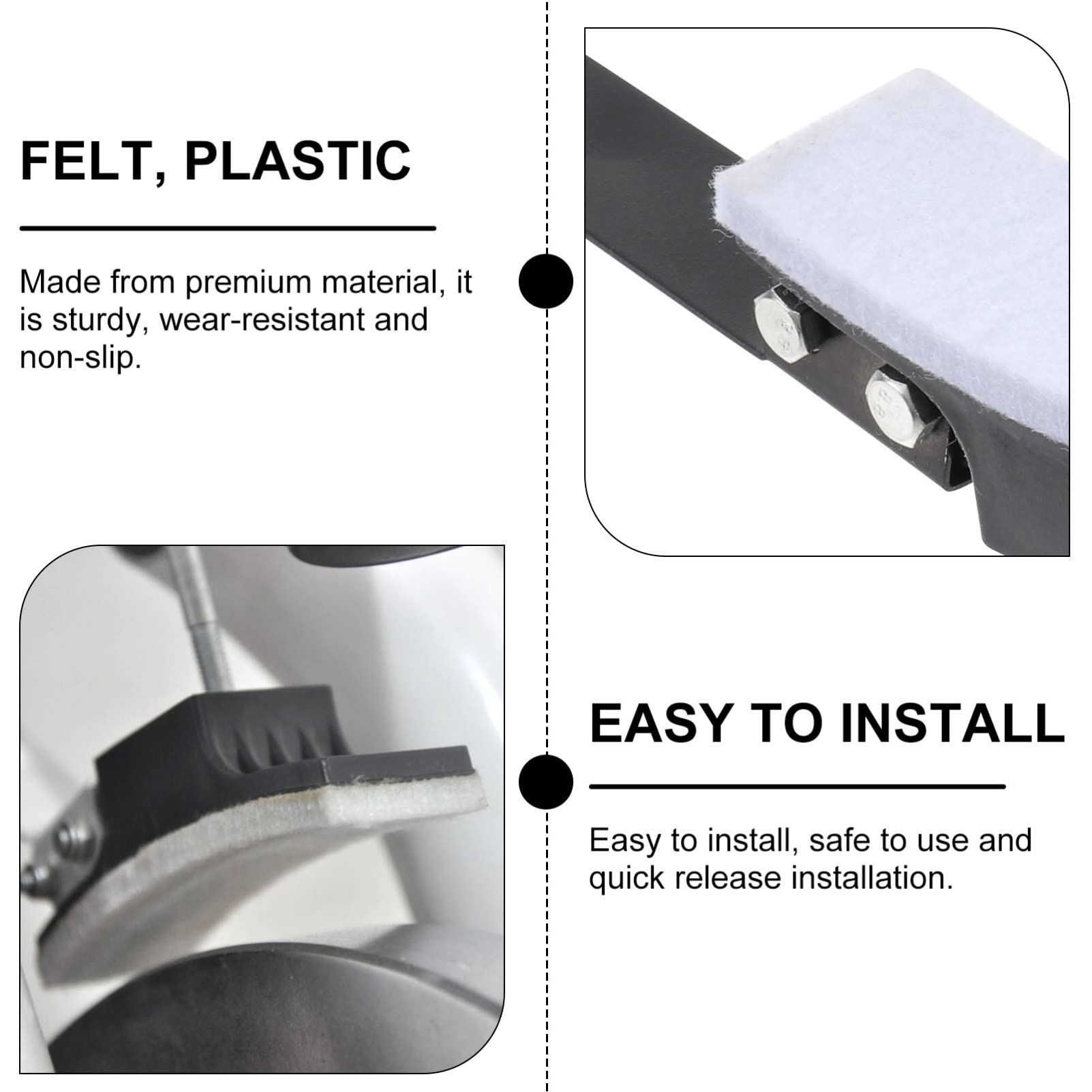 Premium Spinning Bike Brake Pads - High-Quality Felt Brake Pads for Indoor Exercise Bikes & Fitness Cycles - Durable Bicycle Caliper Brake Pad Replacement - Perfect for Home Gym Workouts & Spin Classes