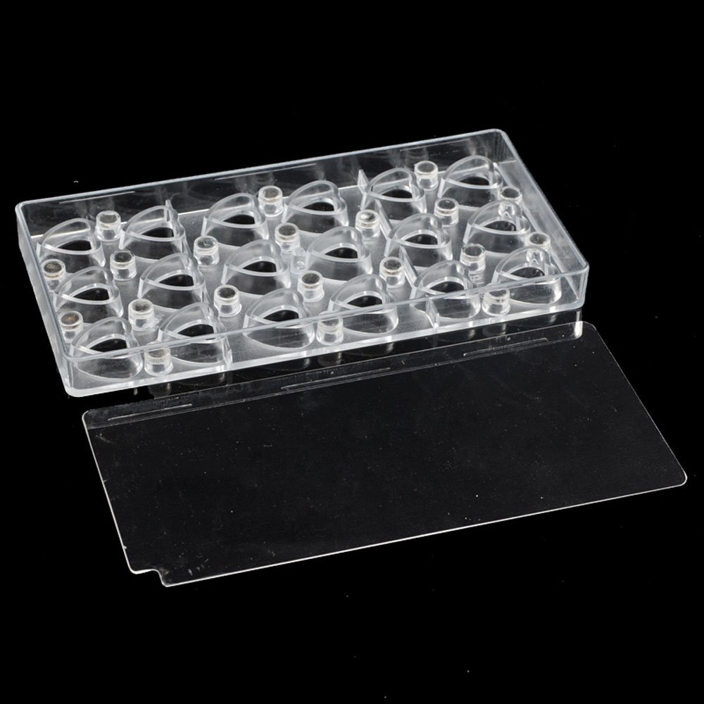 Premium Polycarbonate Chocolate Transfer Sheet Mold - Heart Shaped DIY Candy Making Tool for Handcrafted Chocolates, Baking Decorations & Valentine's Gifts (19325) | Perfect for Home Baking, Professional Confectionery & Romantic Gift Packaging