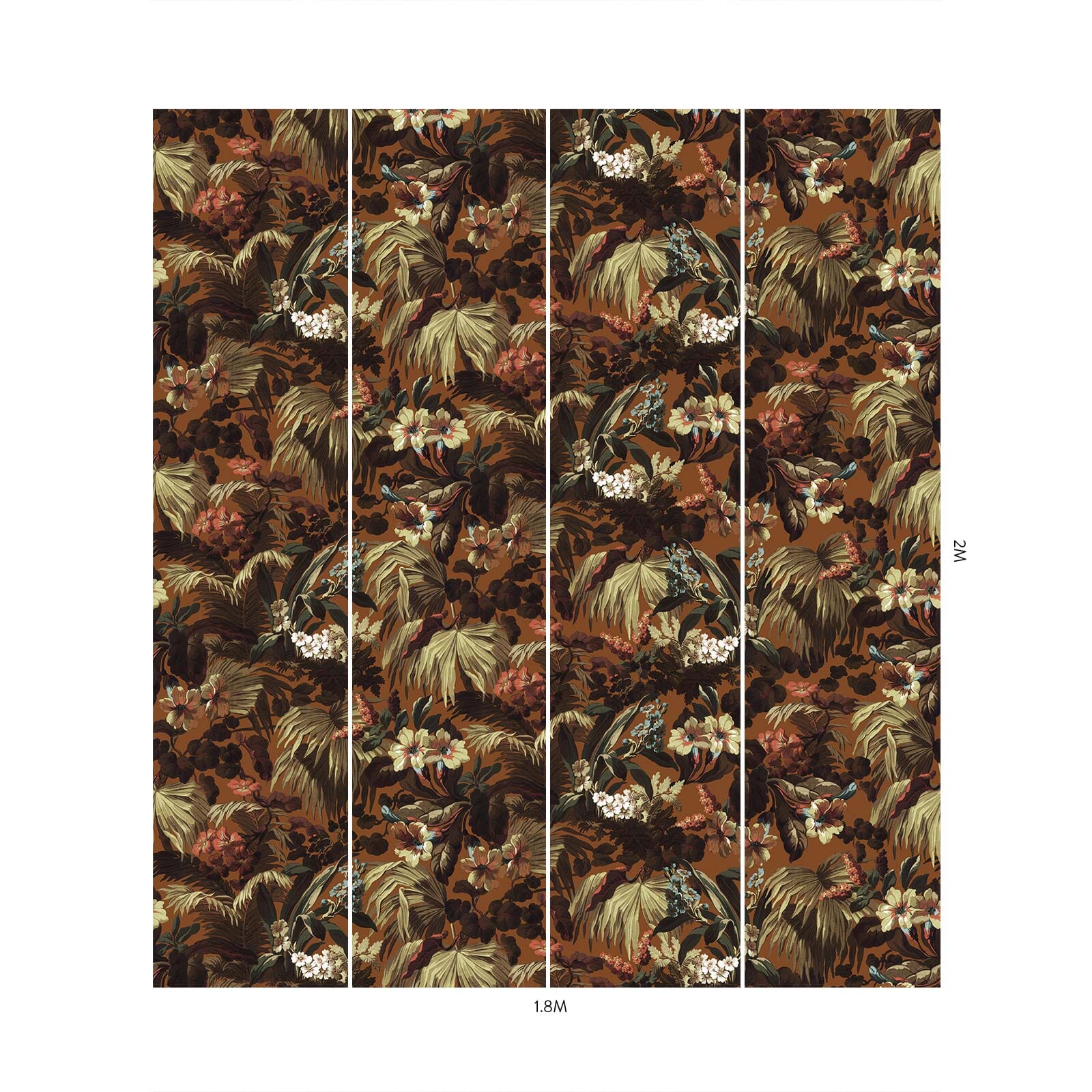 LIMERENCE Wallpaper - Tobacco Brown Peel and Stick Removable Wallpaper for Bedroom, Living Room & Home Decor - Easy DIY Installation