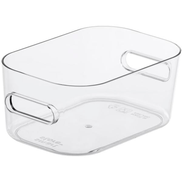 Smart Store Compact Clear Storage Boxes - XS, S, M Sizes - Perfect for Home Organization, Office Supplies & Craft Storage