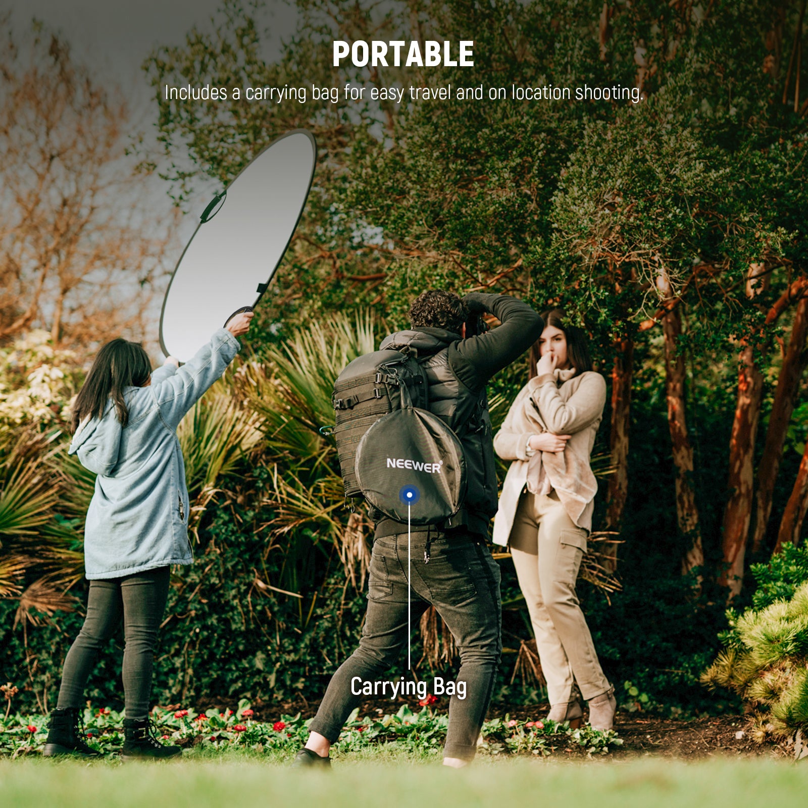 Professional NEEWER 7-in-1 Pop Up Photography Reflector Kit - 43