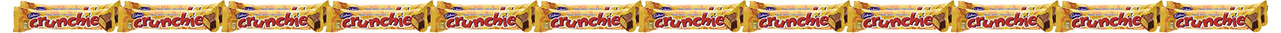 Cadbury Crunchie Full Size Chocolate Candy Bars - 44g Each, Pack of 24 - Individually Wrapped Halloween Treats for Parties, Trick-or-Treating & Gift Baskets | Delicious Honeycomb Toffee Chocolate Snacks
