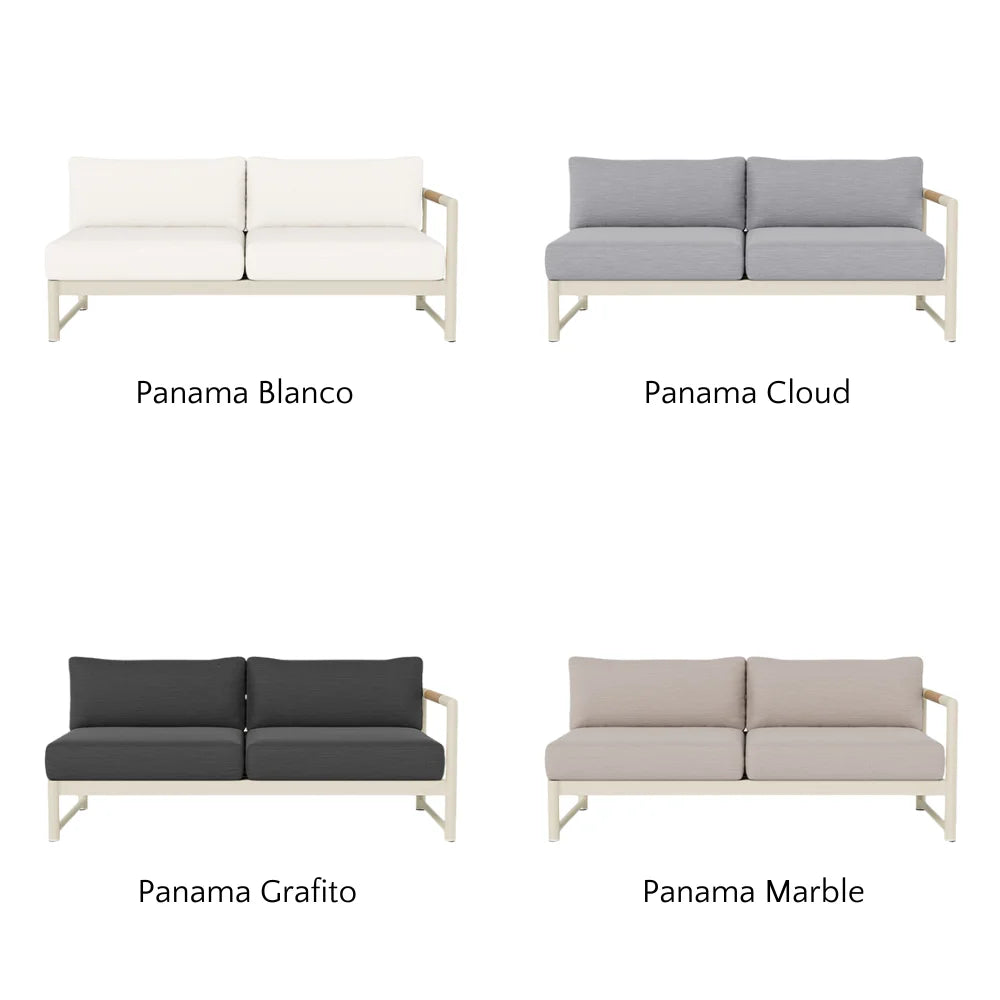Breeze XL Outdoor Patio Loveseat with Right Arm - Perfect for Gardens, Decks, and Poolside Relaxation