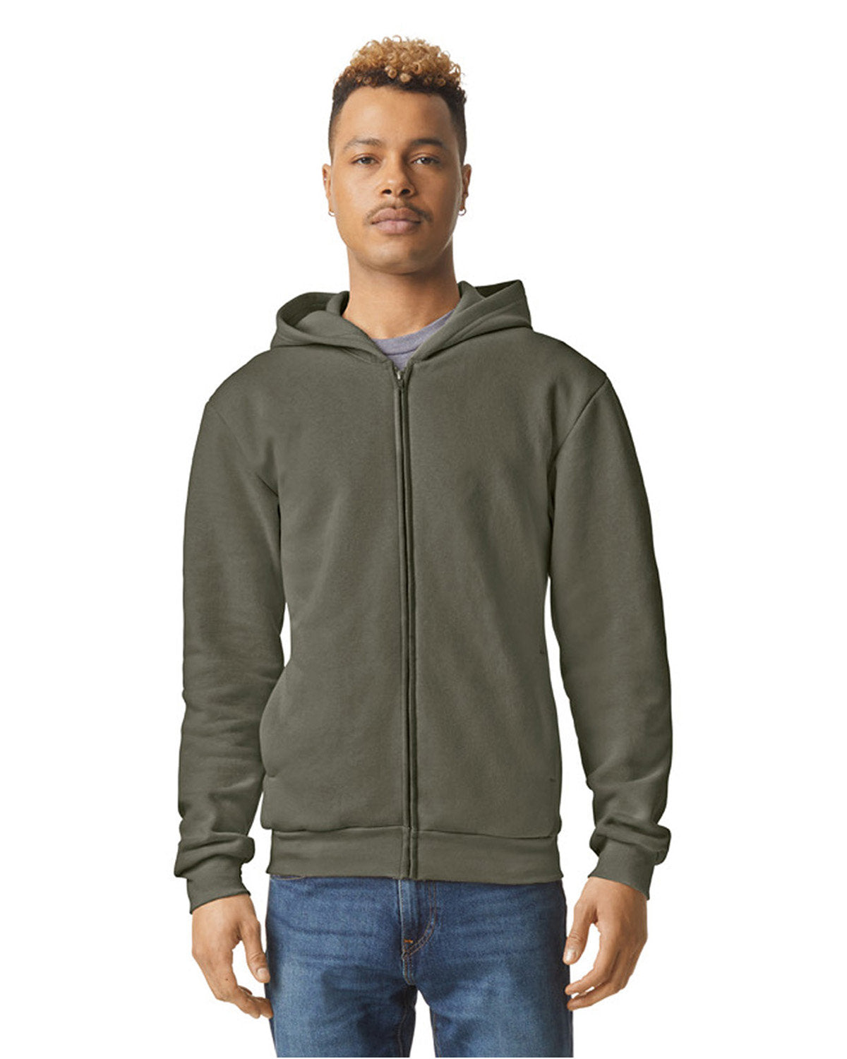 American Apparel RF497 ReFlex Fleece Unisex Full Zip Hoodie - Soft Warm Pullover for Men & Women - Perfect for Outdoor Activities, Gym, Casual Wear & Cold Weather