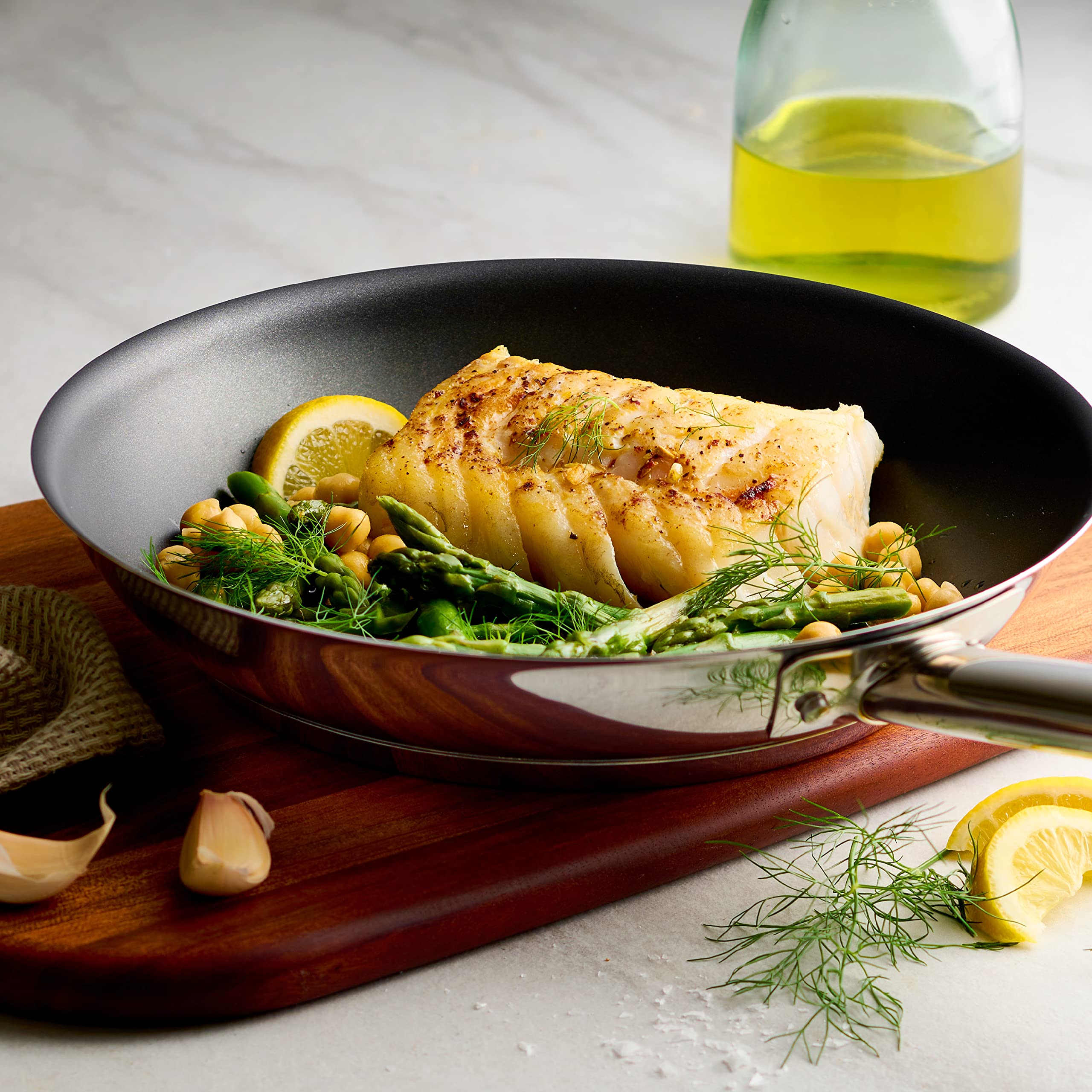 Tramontina 10-Inch Nonstick Frying Pan - Tri-Ply Stainless Steel Skillet with Durable Nonstick Coating, Oven & Dishwasher Safe (Up to 500°F) - Perfect for Searing, Sauteing & Everyday Cooking