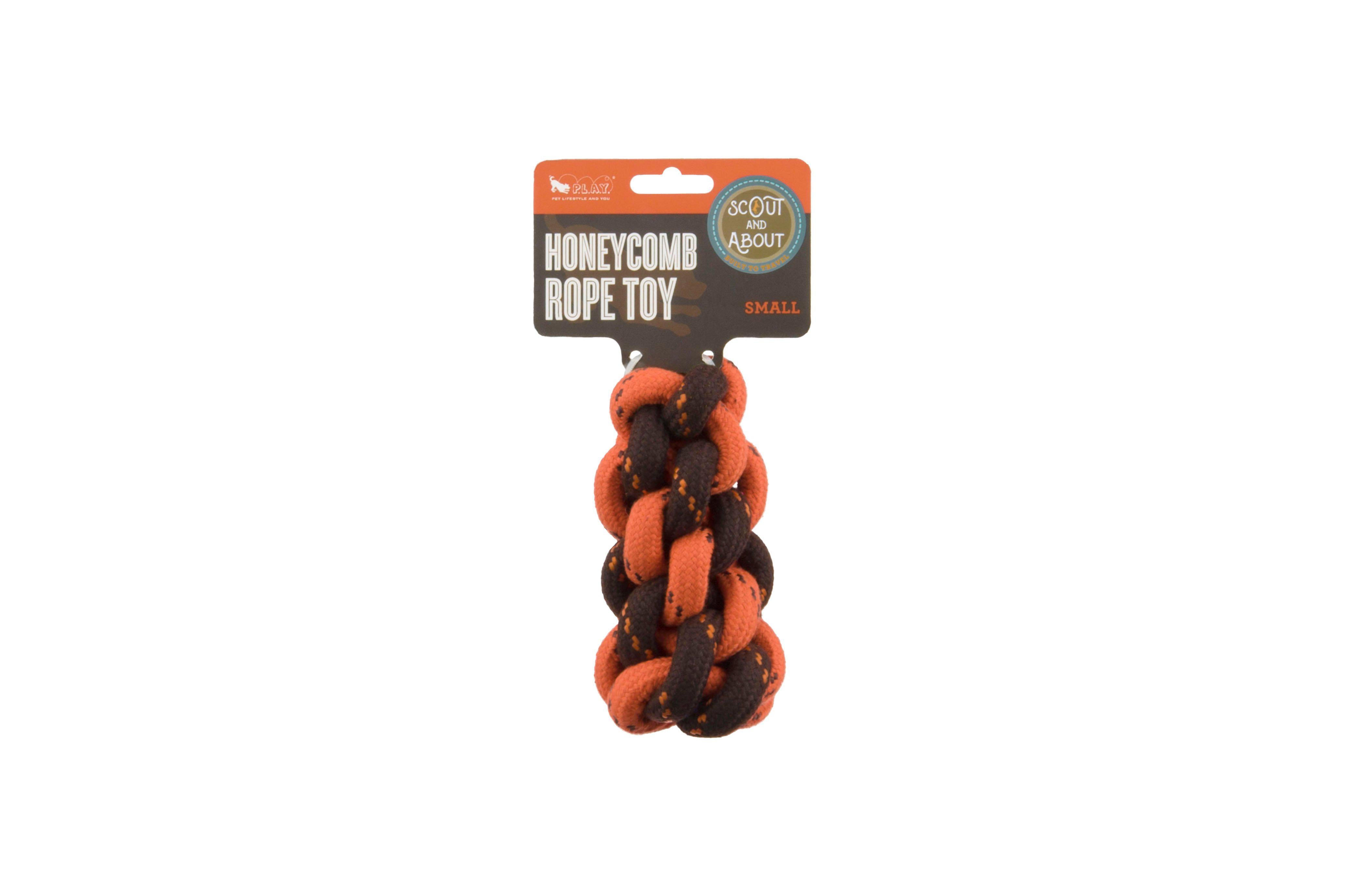 Durable Honeycomb Rope Dog Toy for Aggressive Chewers - Interactive Chewing & Tug of War Play for Large & Small Dogs - Indoor & Outdoor Pet Training Toys