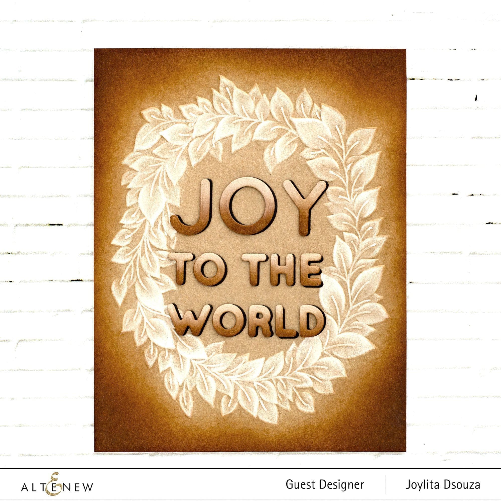 3D Embossing Folder for Flowing Wreath Designs - Perfect for Card Making, Scrapbooking, and DIY Paper Crafts