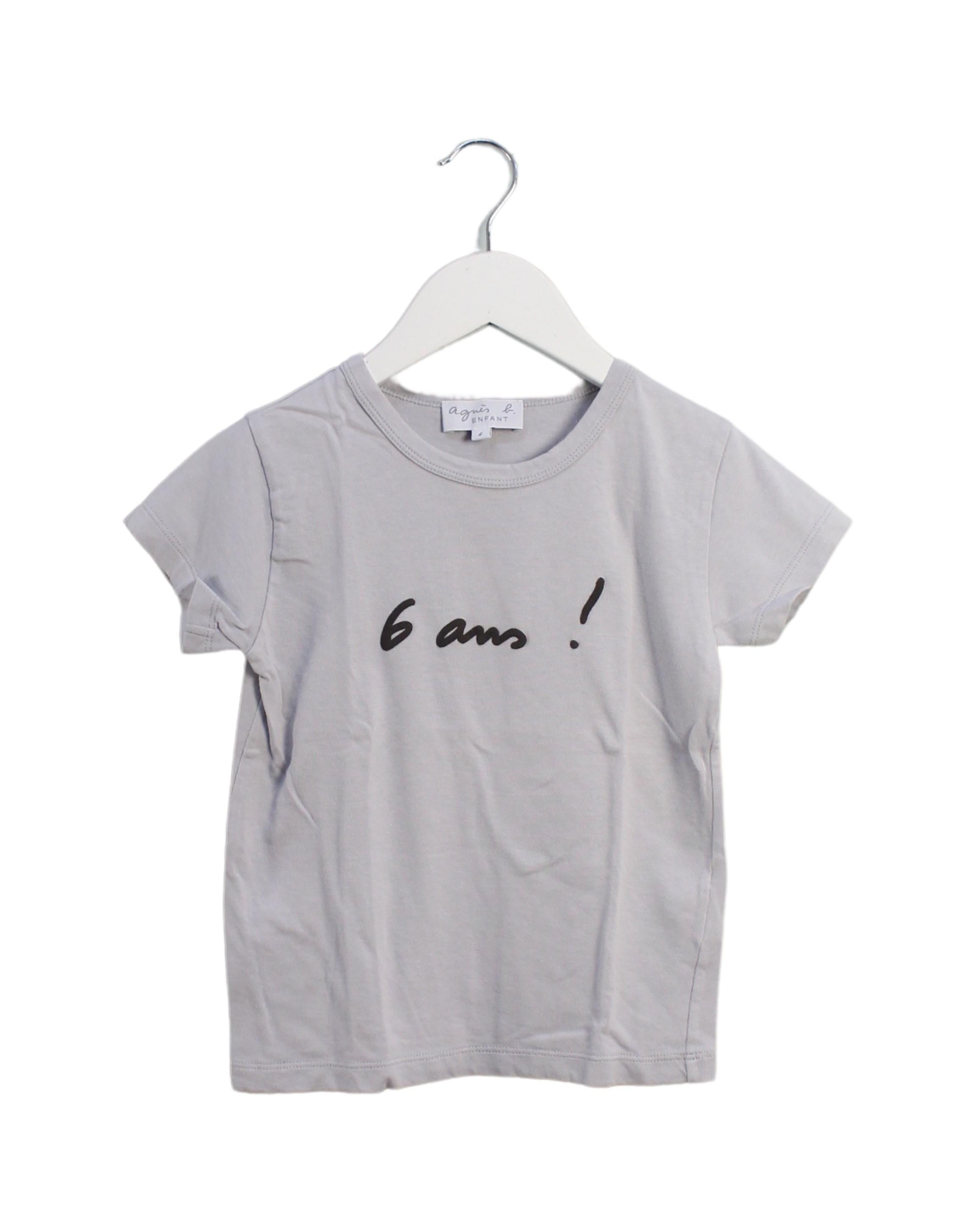 Agnes b. Kids Short Sleeve Cotton T-Shirt for Boys & Girls - 6T Size | Soft & Comfortable for Everyday Wear, School & Playtime