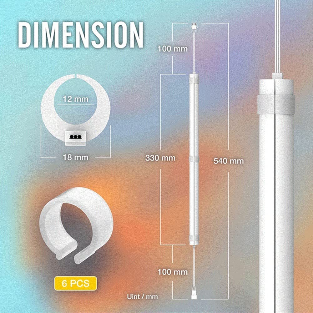 XIDIT 2-Piece LED Tube Sleeve for CPU Liquid Cooler - 5V 3-Pin ARGB Motherboard Sync, Soft Tube AIO Lighting Kit - White PC Case Mod for Gaming Rigs & Custom Builds (Perfect for RGB Enthusiasts & Streamer Setups)