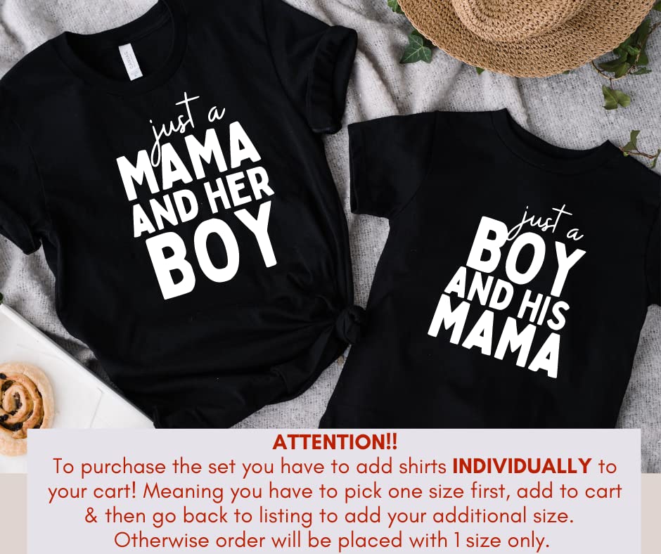 Matching Mom & Son Outfits - Mommy & Me Shirts for Boys - Mother's Day Gifts for Family Photos