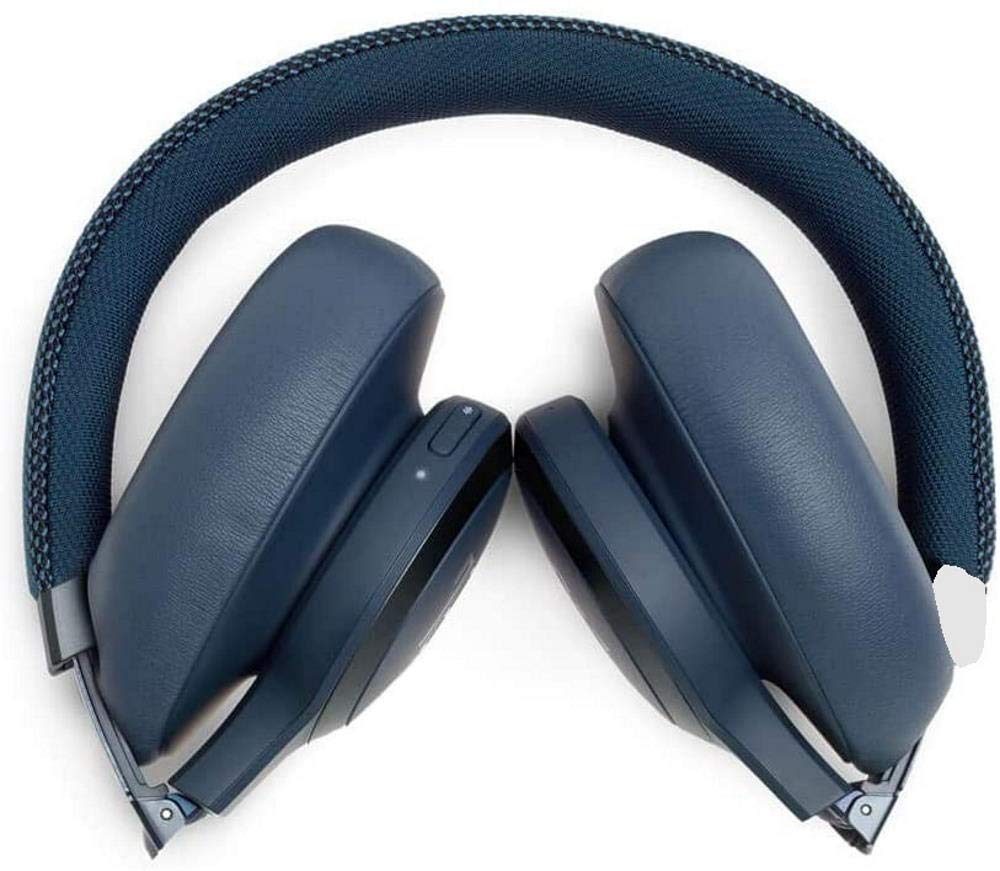 JBL Live 650BTNC Wireless Bluetooth Headphones with Active Noise Cancelling, Over-Ear Comfort, 30-Hour Battery - Perfect for Travel, Work & Music Lovers (Blue)