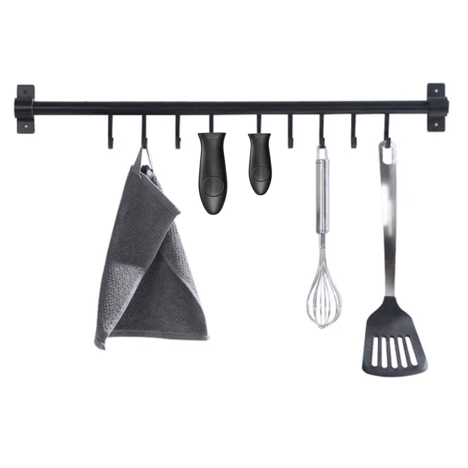 Heat-Resistant Silicone Handle Covers for Cast Iron Skillets & Griddles - 6-Pack Small & Large Black - Non-Slip Grip Protectors for Cooking, Baking & Grilling - Perfect for Stovetop, Oven & Outdoor BBQ Use