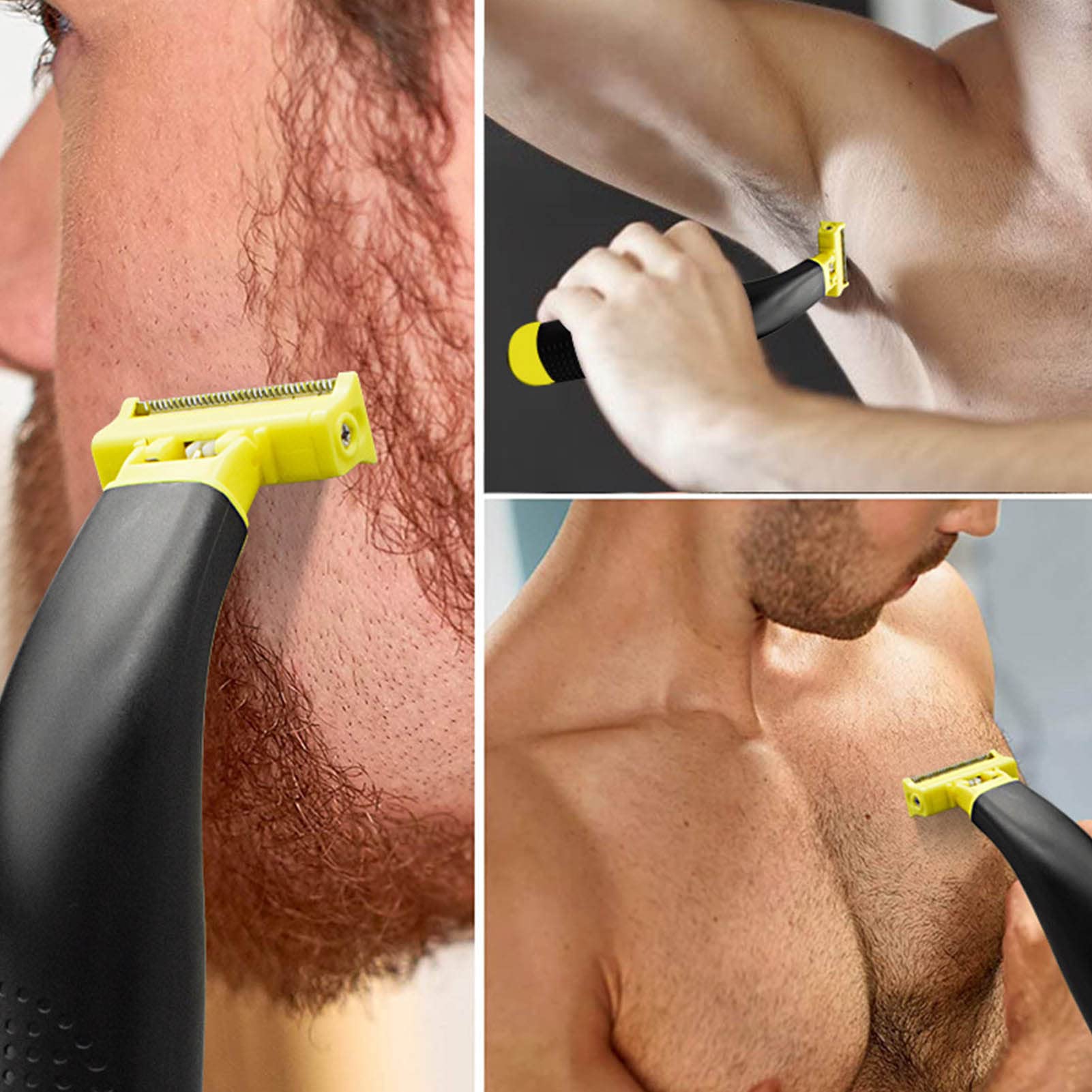 Professional Beard Trimmer & Body Shaver for Men - Rechargeable Wet/Dry Electric Razor with 4 Attachments for Face, Beard, Hair & Body Grooming - Perfect Gift for Men - Ideal for Travel, Home & Gym Use