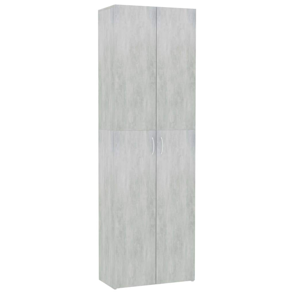 Unfade Memory Office Storage Cabinet with Doors & Shelves, Concrete Gray - 23.6