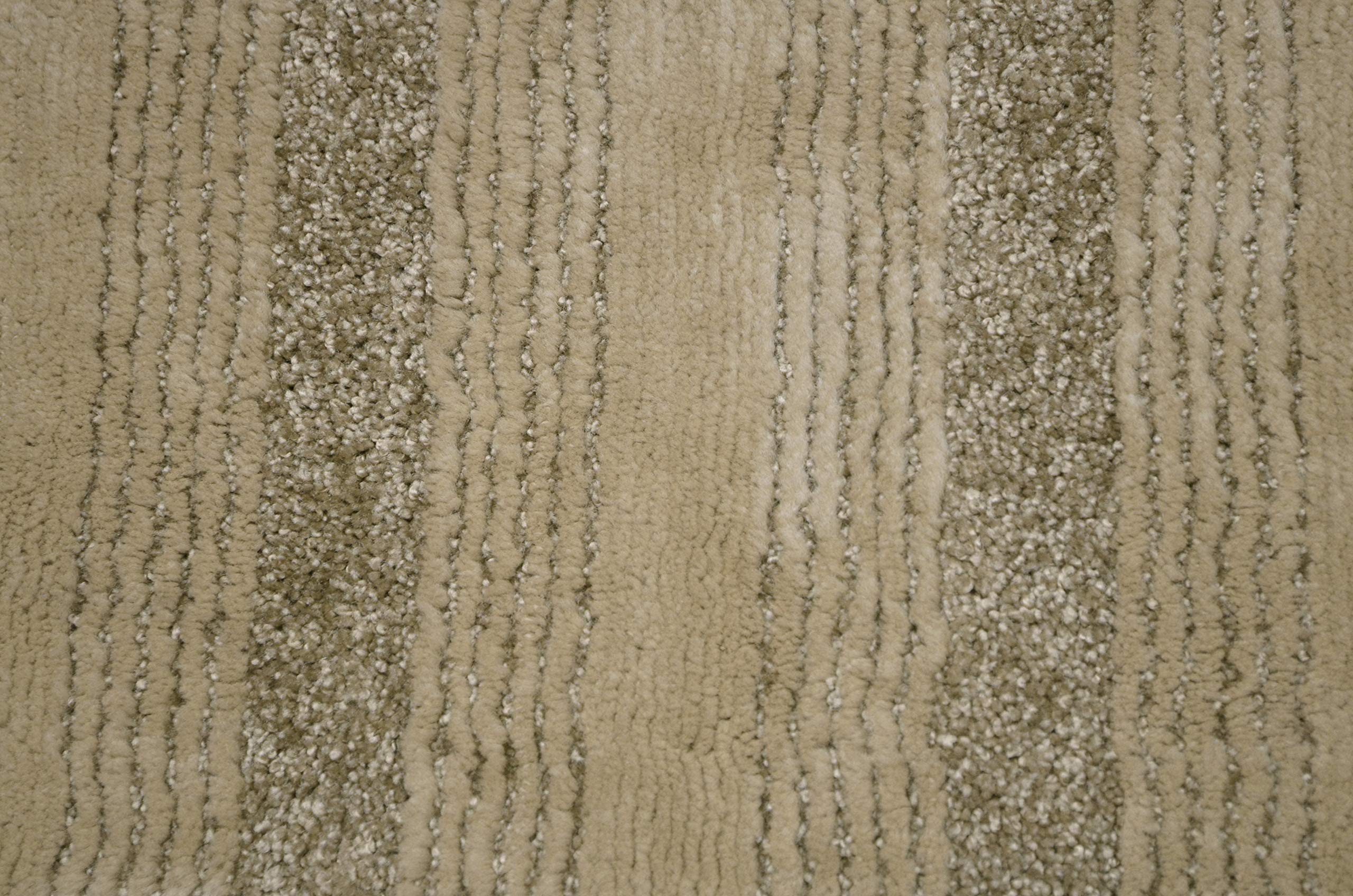 Garland Rug Essence Nylon Washable Area Rug 24x40 Inches - Soft Linen Design for Living Room, Bedroom & Entryway - Stain Resistant & Easy Clean